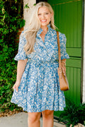 Where Do We Go Dress, Blue Grey
