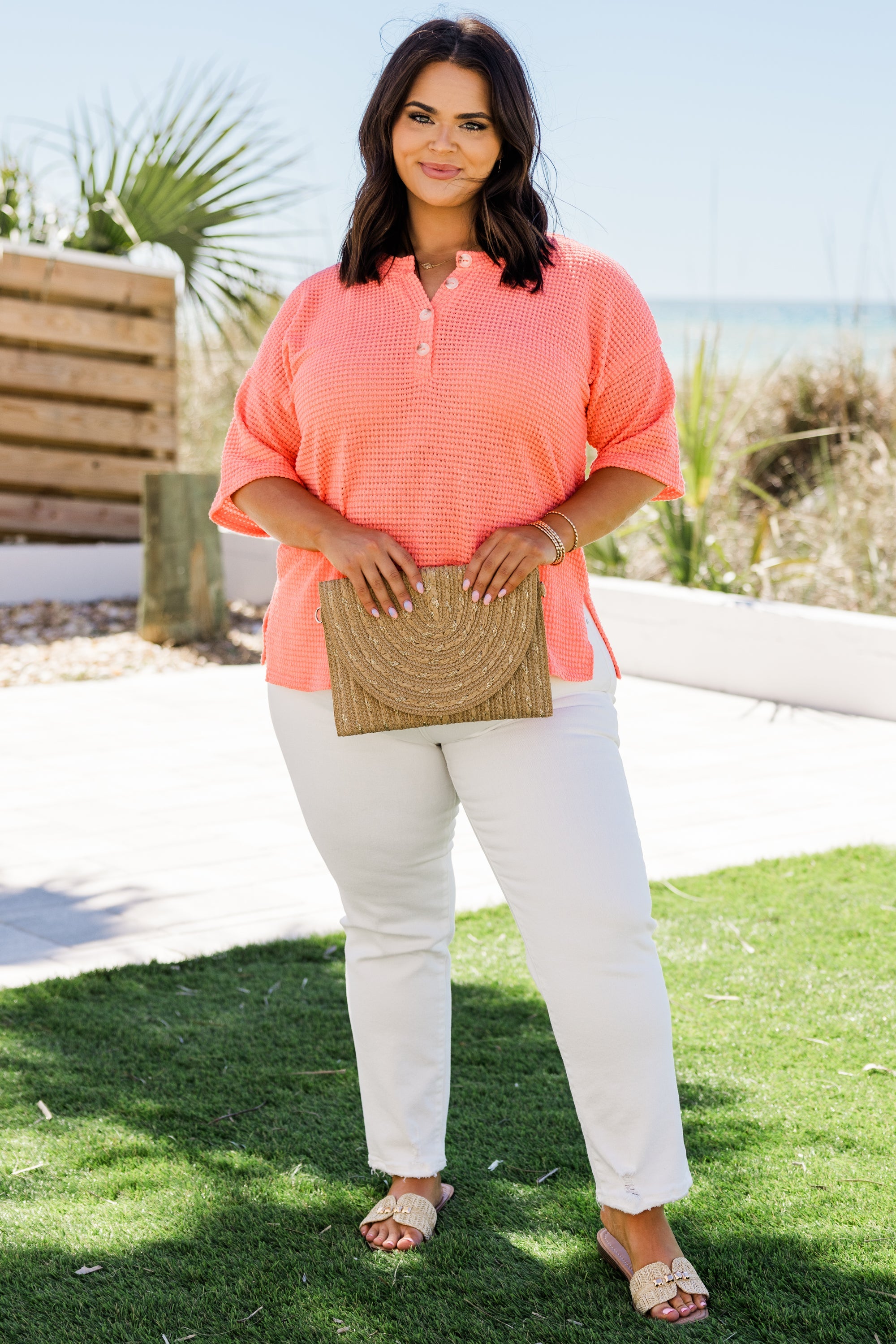 Where I Go Top, Neon Coral