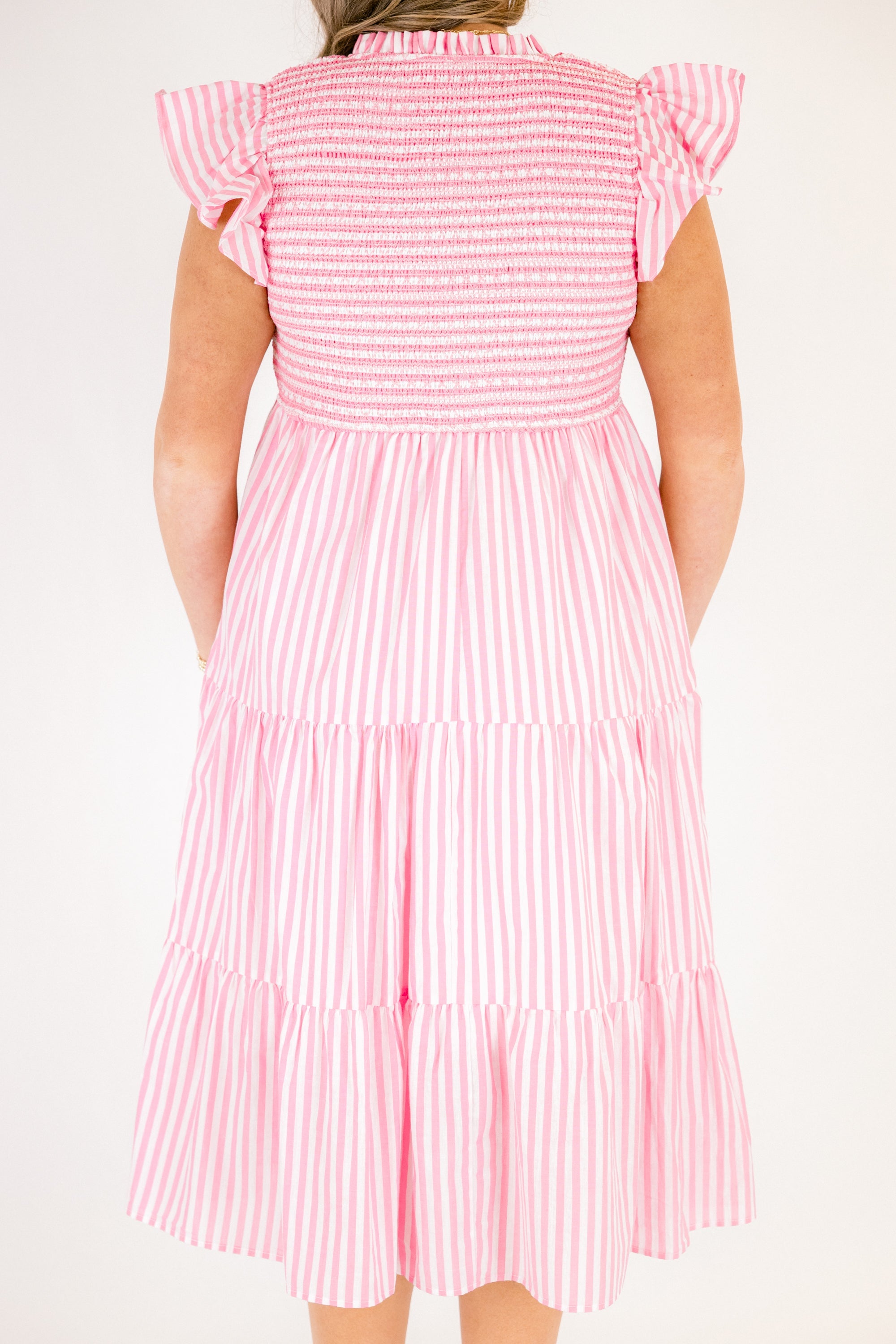 Where Our Story Begins Dress, Pink Stripe