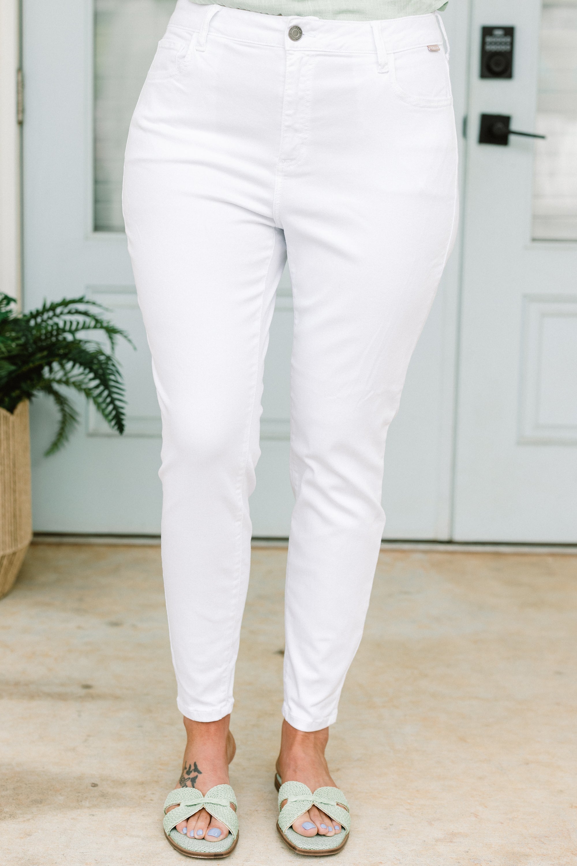 Wherever We Go Jeans, White