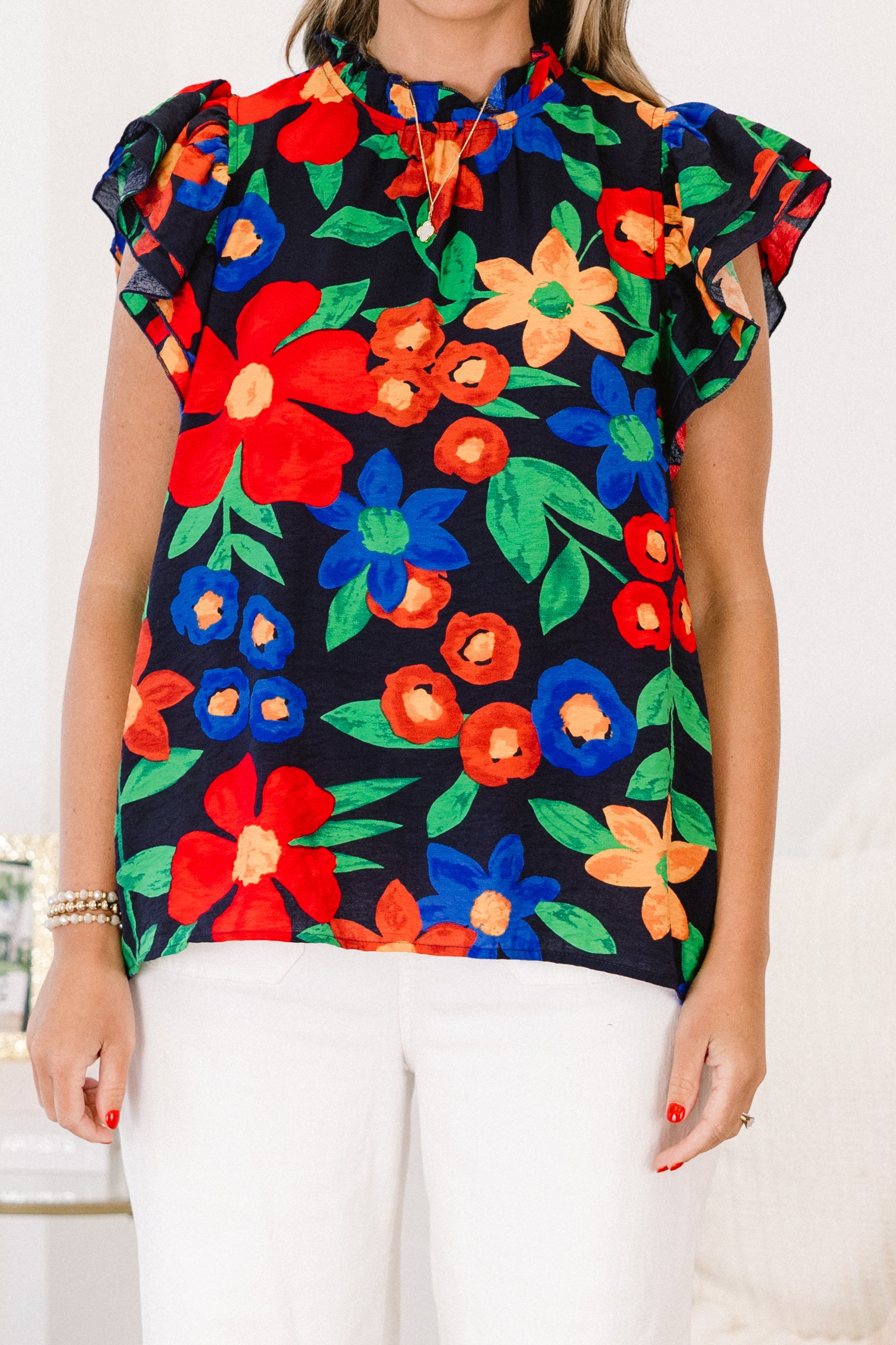 Whirlwind Passion Top, Navy
