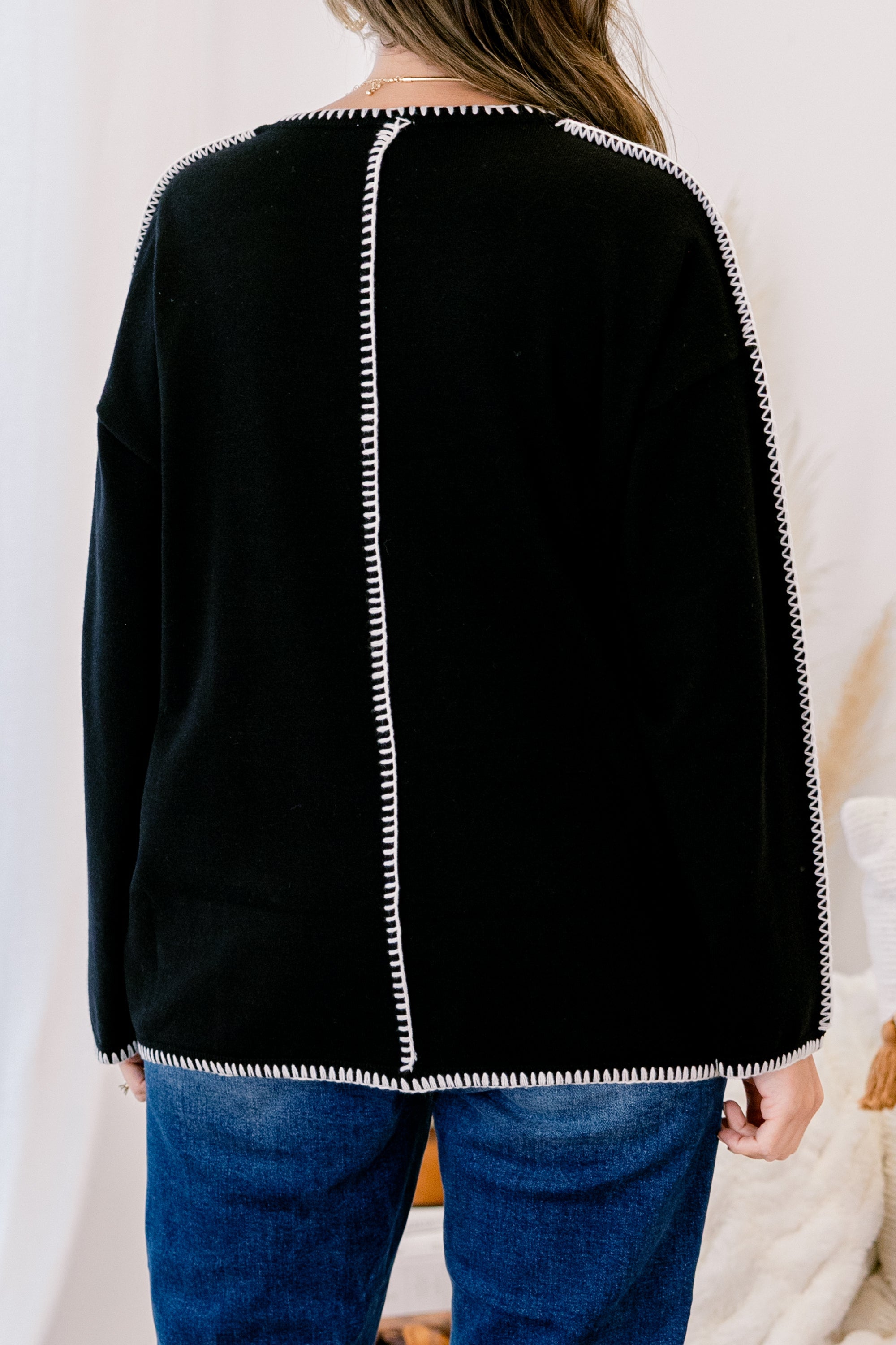 Whispered Comfort Sweater, Black