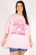 Wild Summer Boyfriend Tee, Dusty Pink
