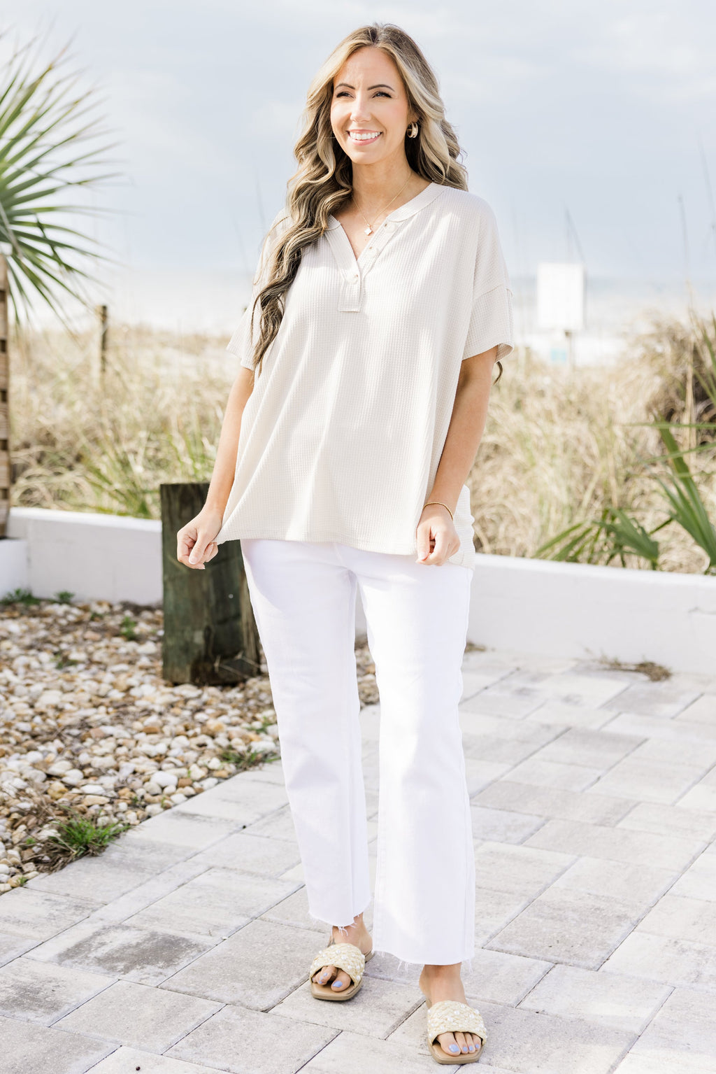 Wildflower Top, Oatmeal