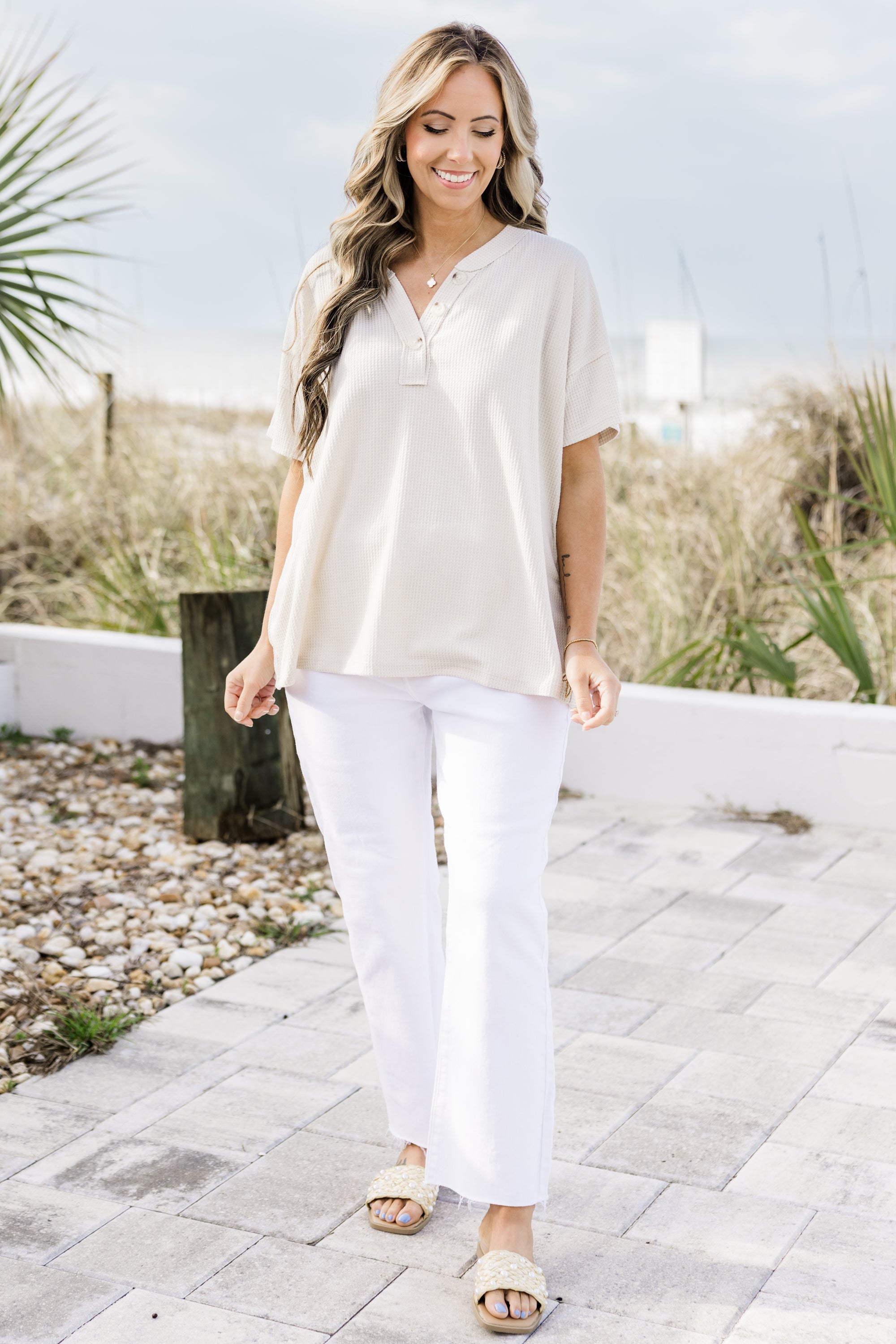 Wildflower Top, Oatmeal