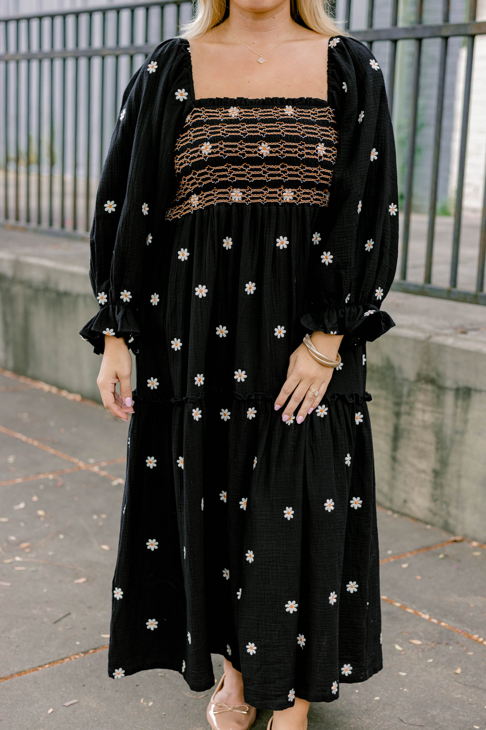 Wildflower Wonder Dress, Black