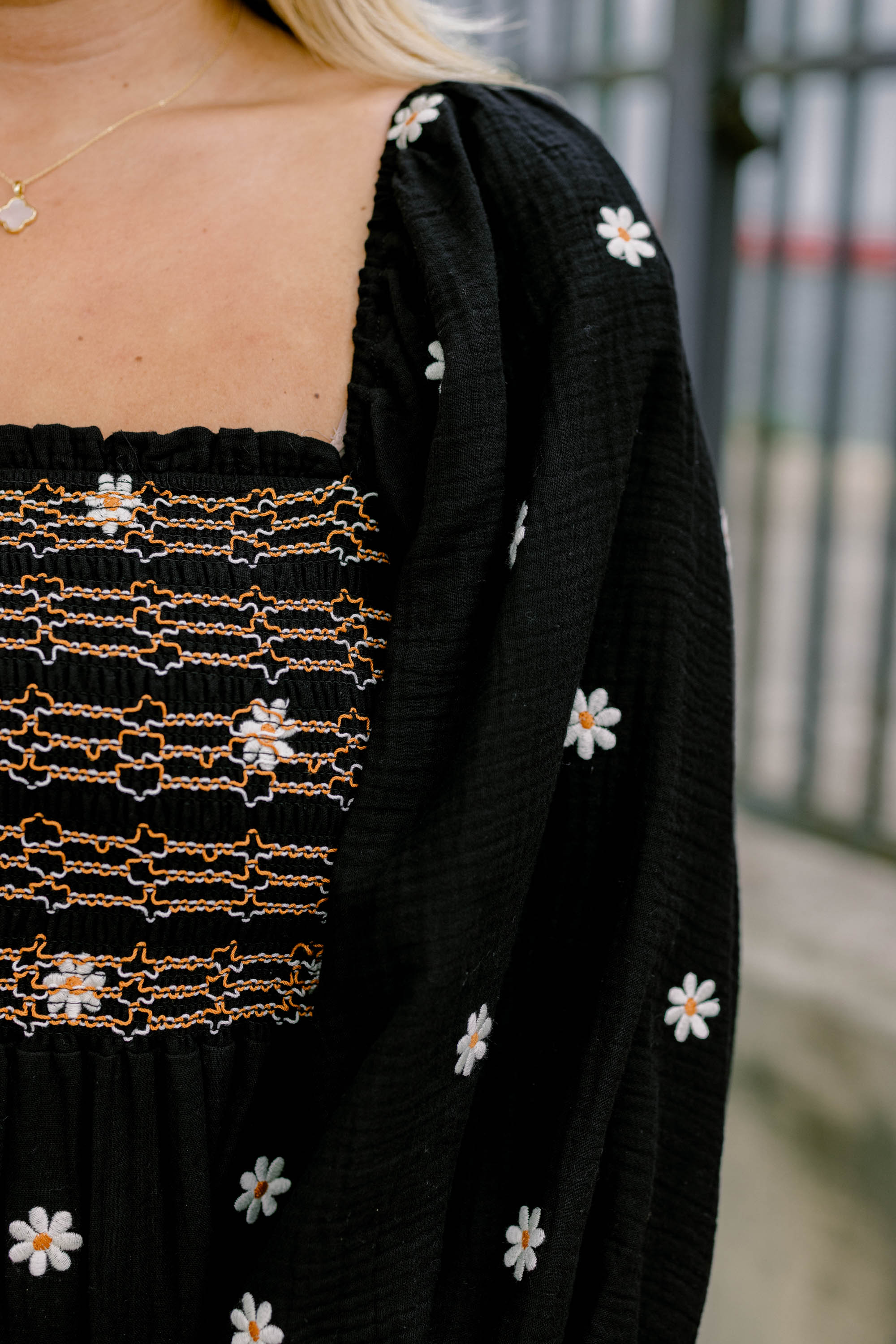 Wildflower Wonder Dress, Black