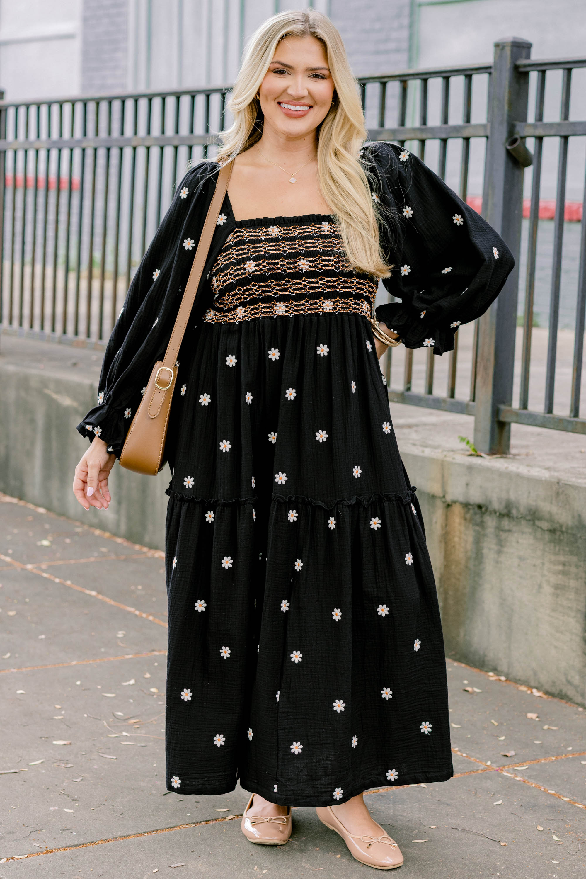 Wildflower Wonder Dress, Black