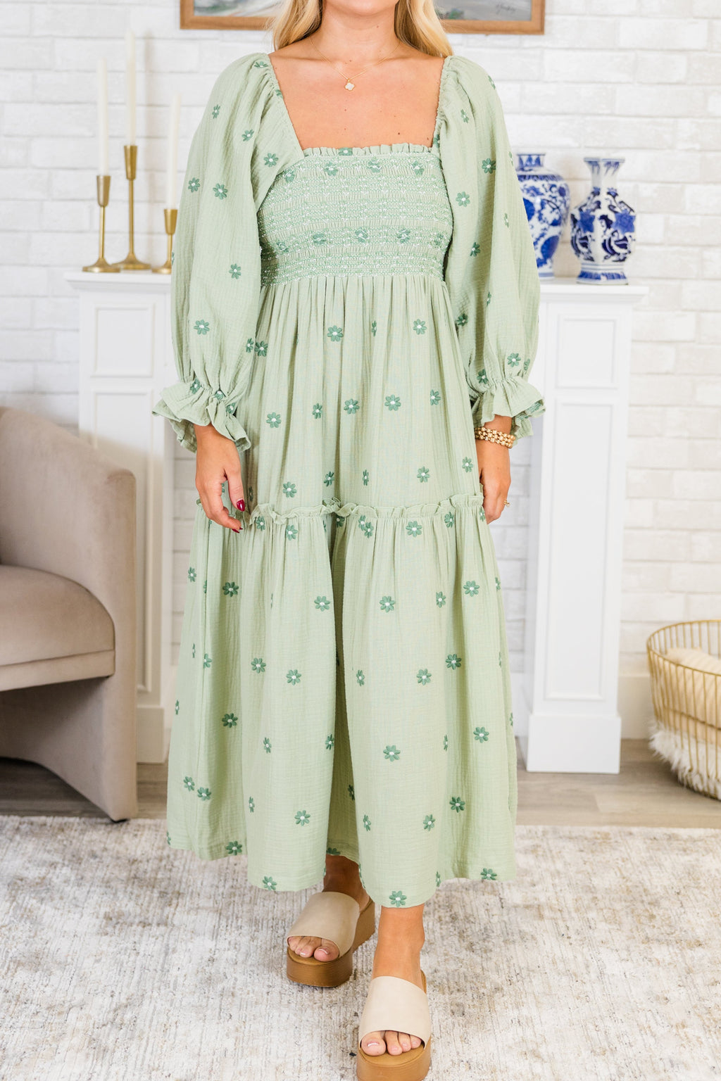 Wildflower Wonder Dress, Green