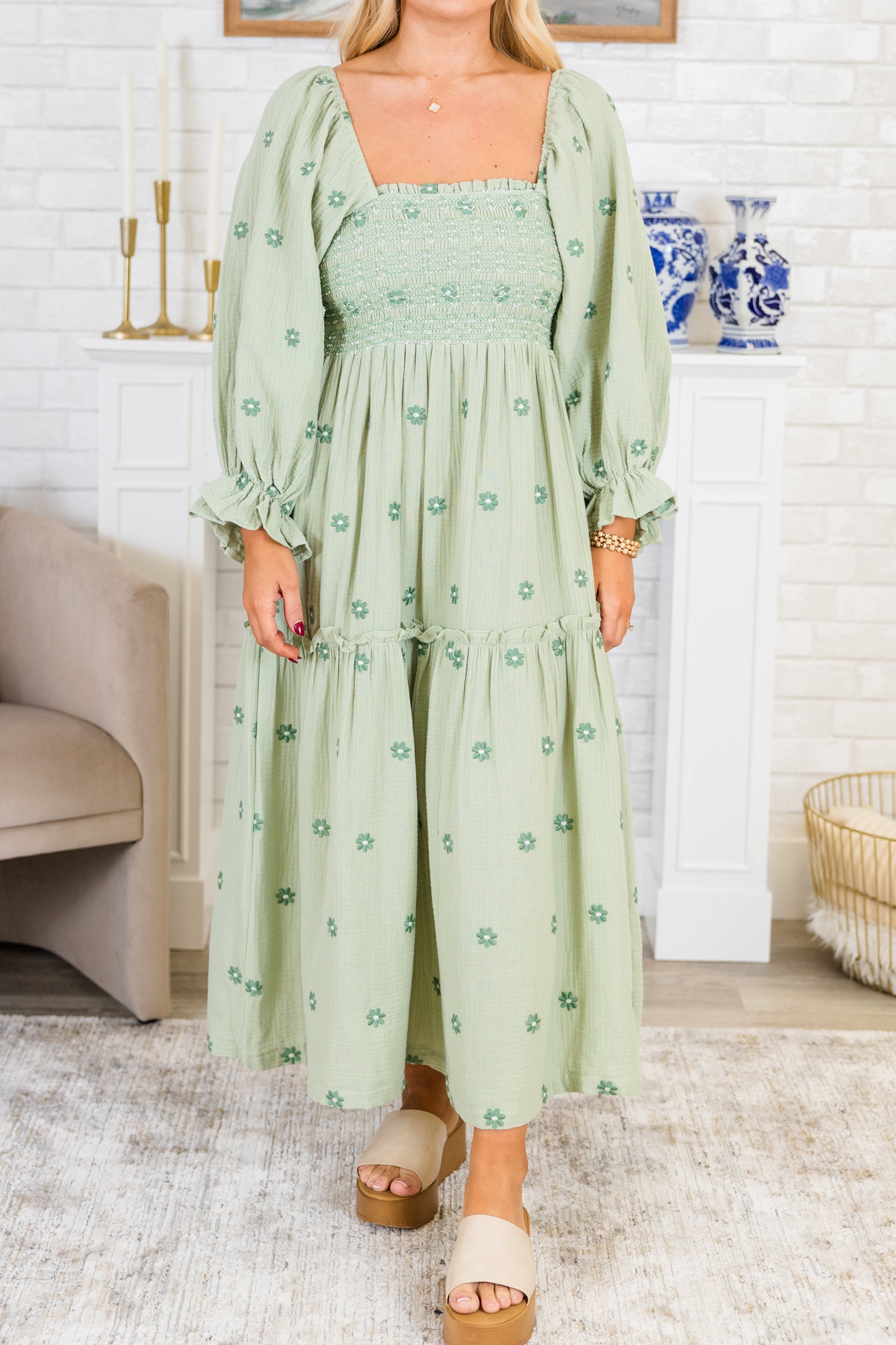Wildflower Wonder Dress, Green