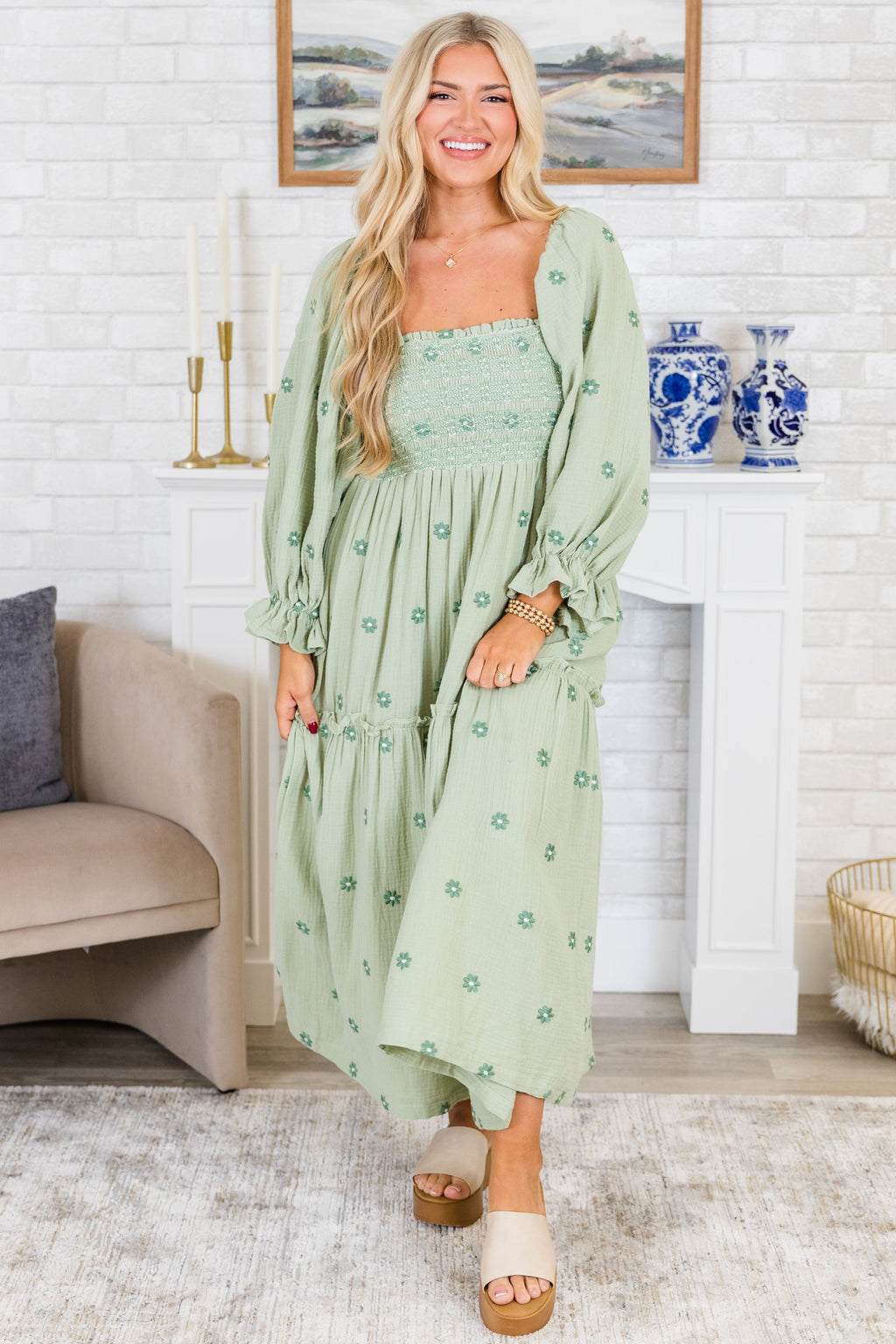 Wildflower Wonder Dress, Green