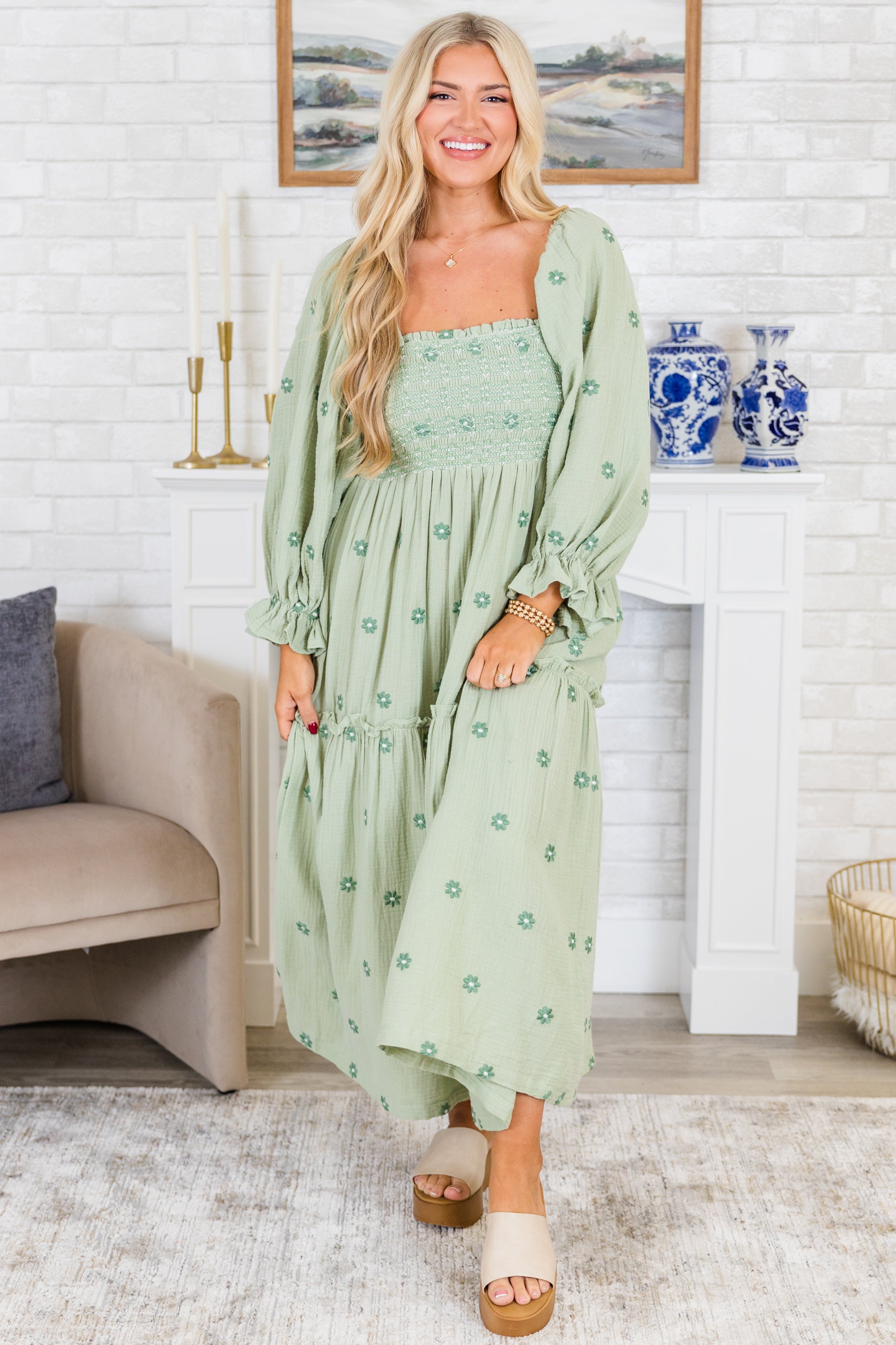 Wildflower Wonder Dress, Green