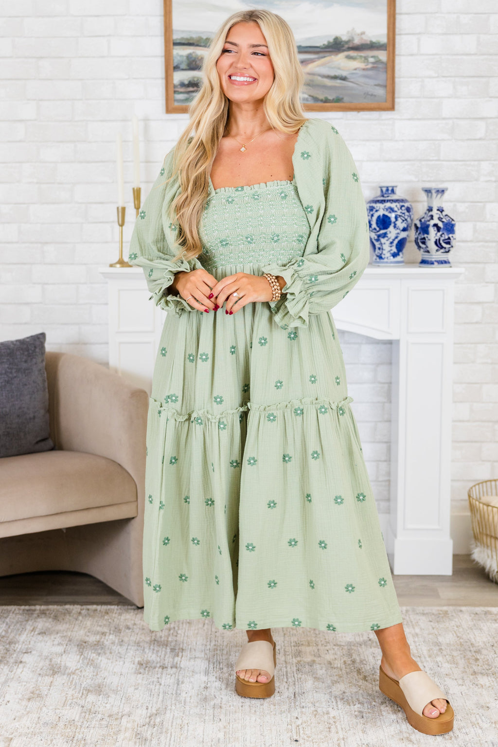 Wildflower Wonder Dress, Green
