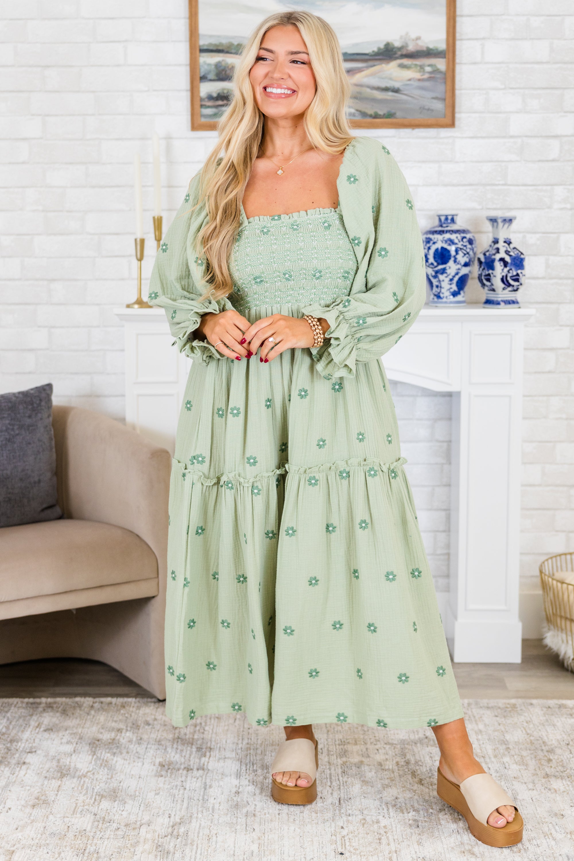 Wildflower Wonder Dress, Green