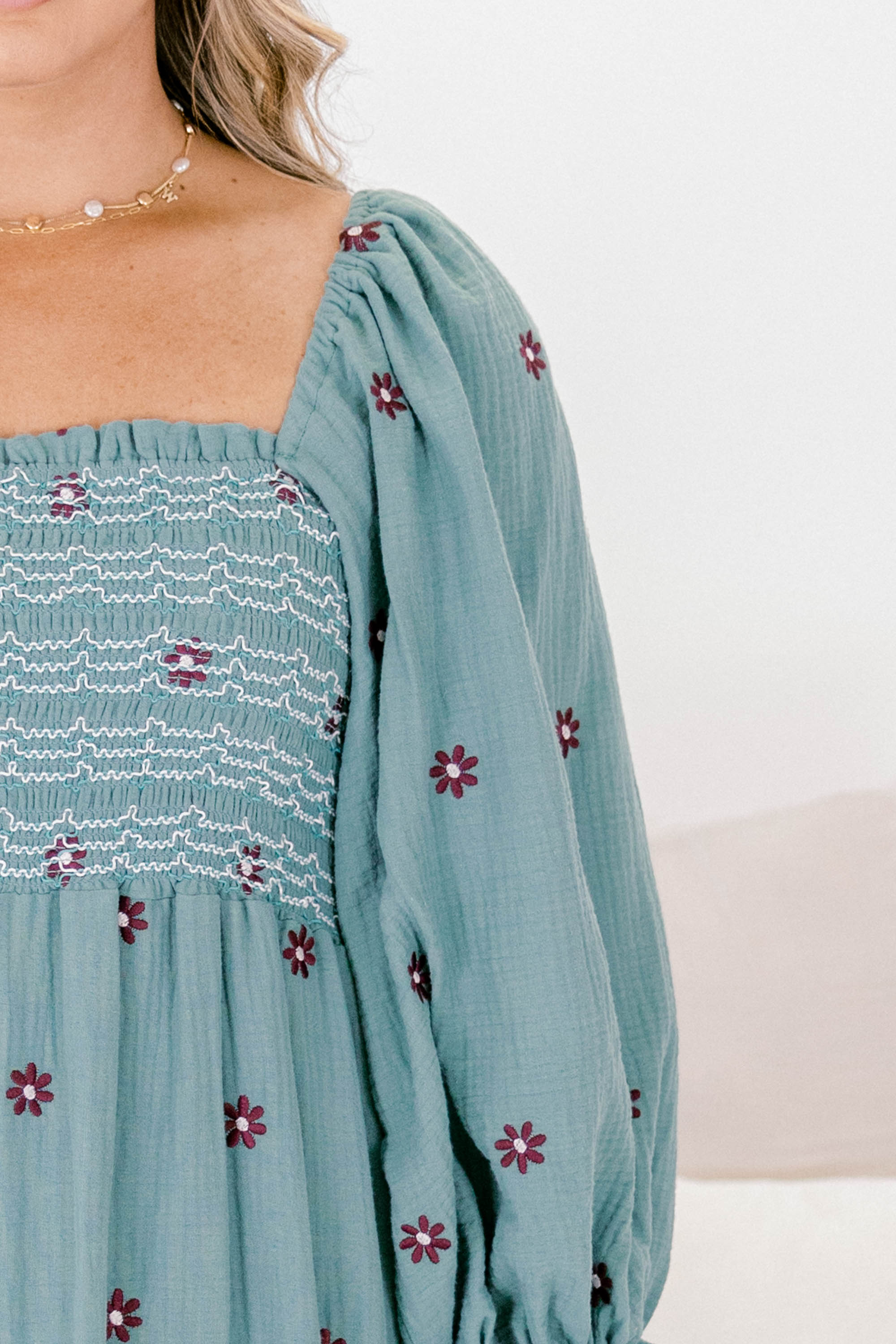 Wildflower Wonder Dress, Light Jade