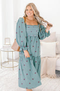 Wildflower Wonder Dress, Light Jade