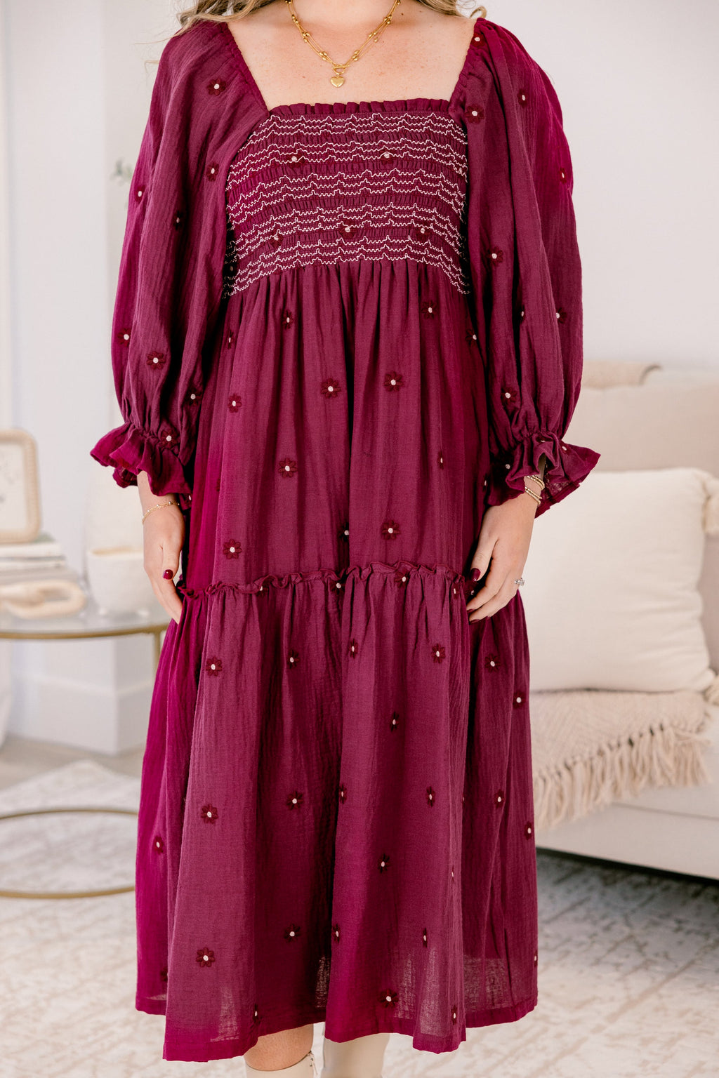 Wildflower Wonder Dress, Rouge