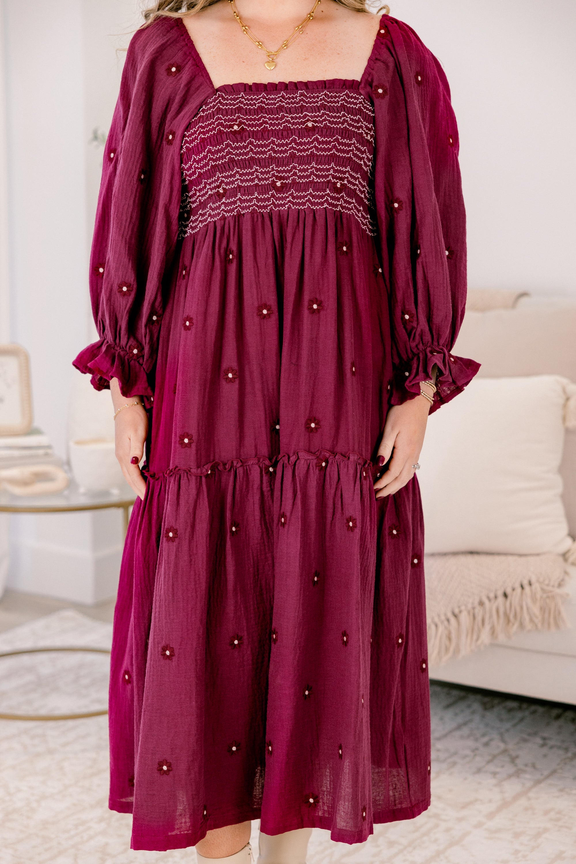 Wildflower Wonder Dress, Rouge