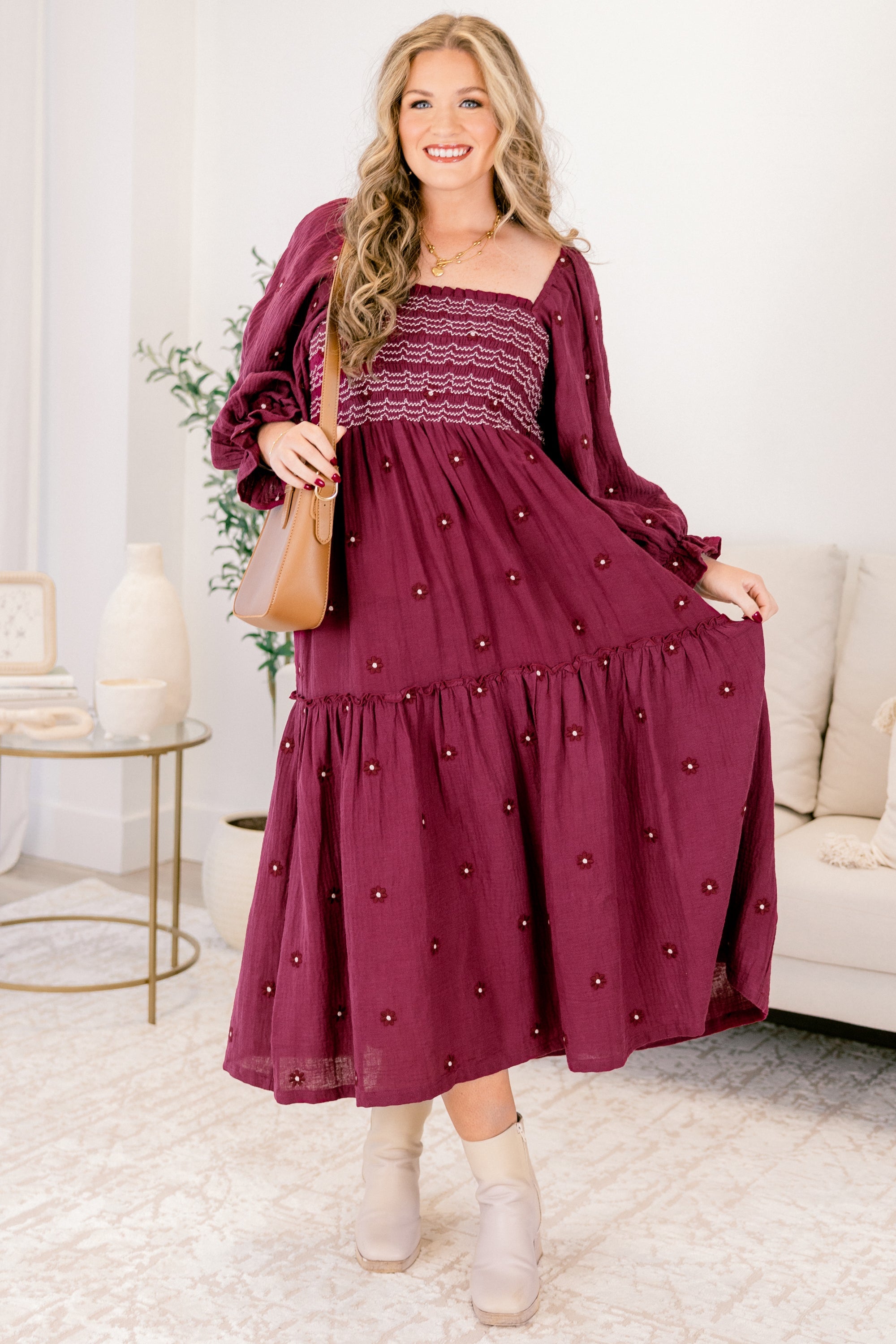 Wildflower Wonder Dress, Rouge