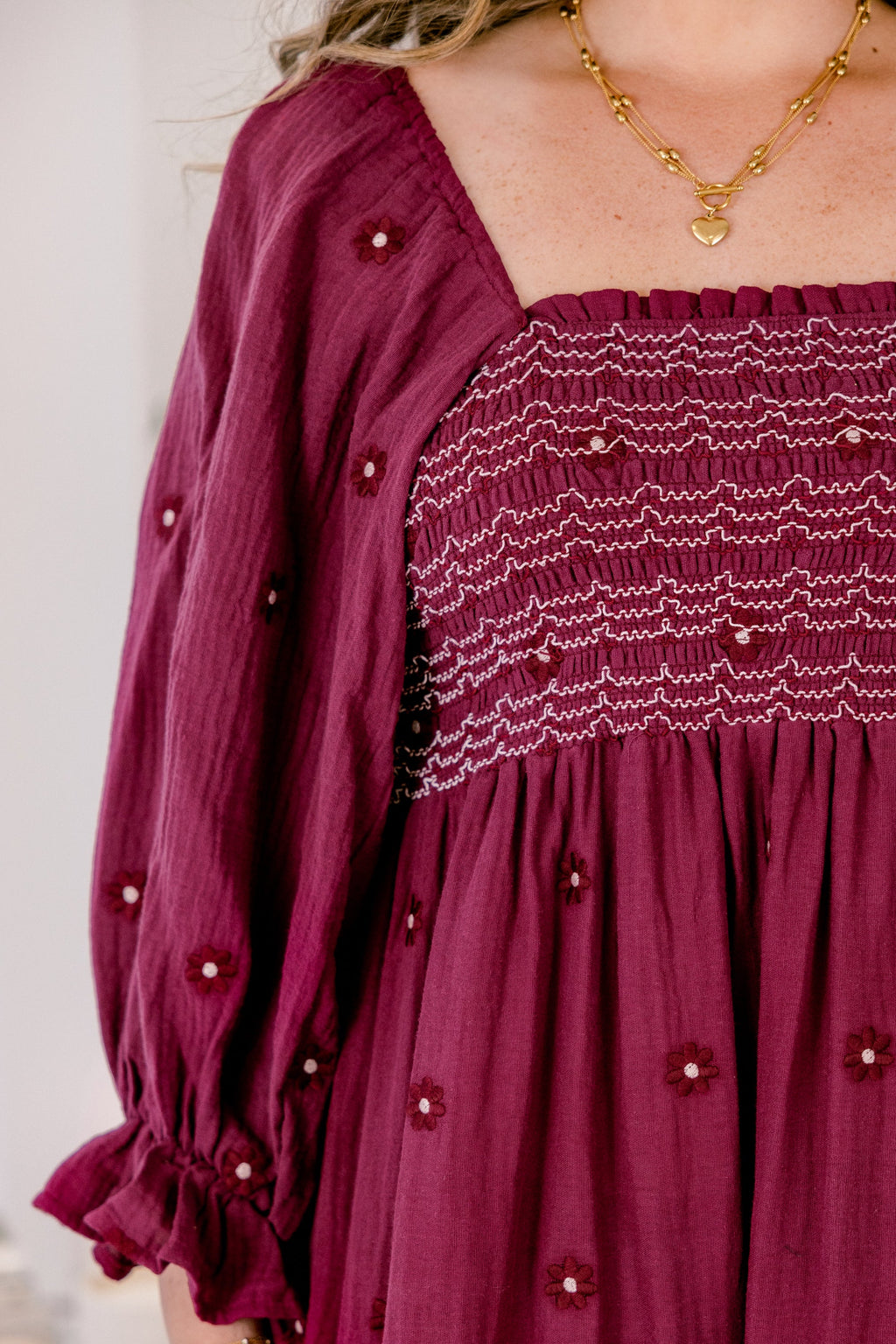 Wildflower Wonder Dress, Rouge