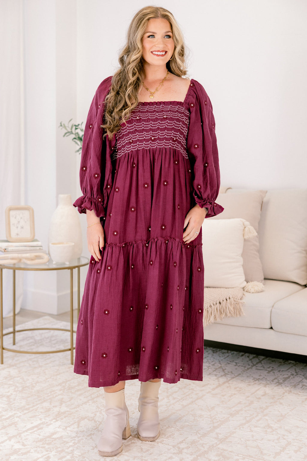 Wildflower Wonder Dress, Rouge