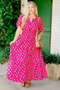 Wish Me Joy Dress, Fuchsia Mix