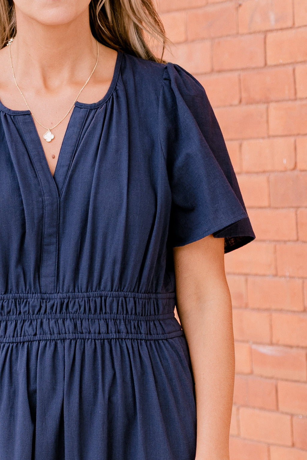 Wish Me Joy Dress, Navy