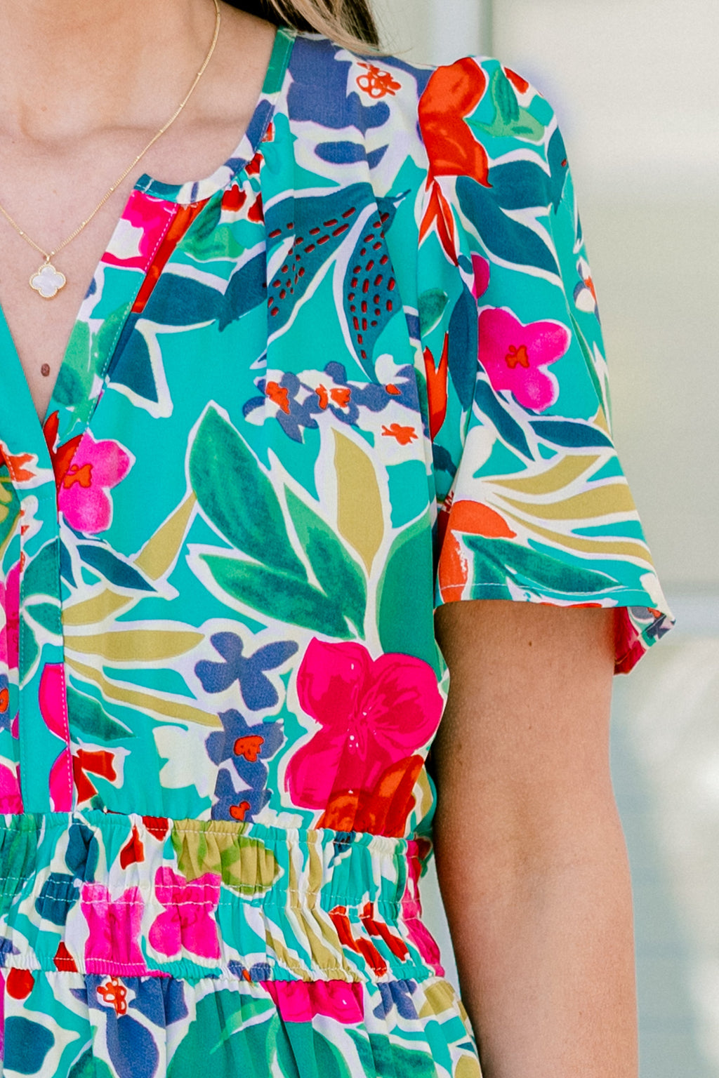 Wish Me Joy Dress, Teal