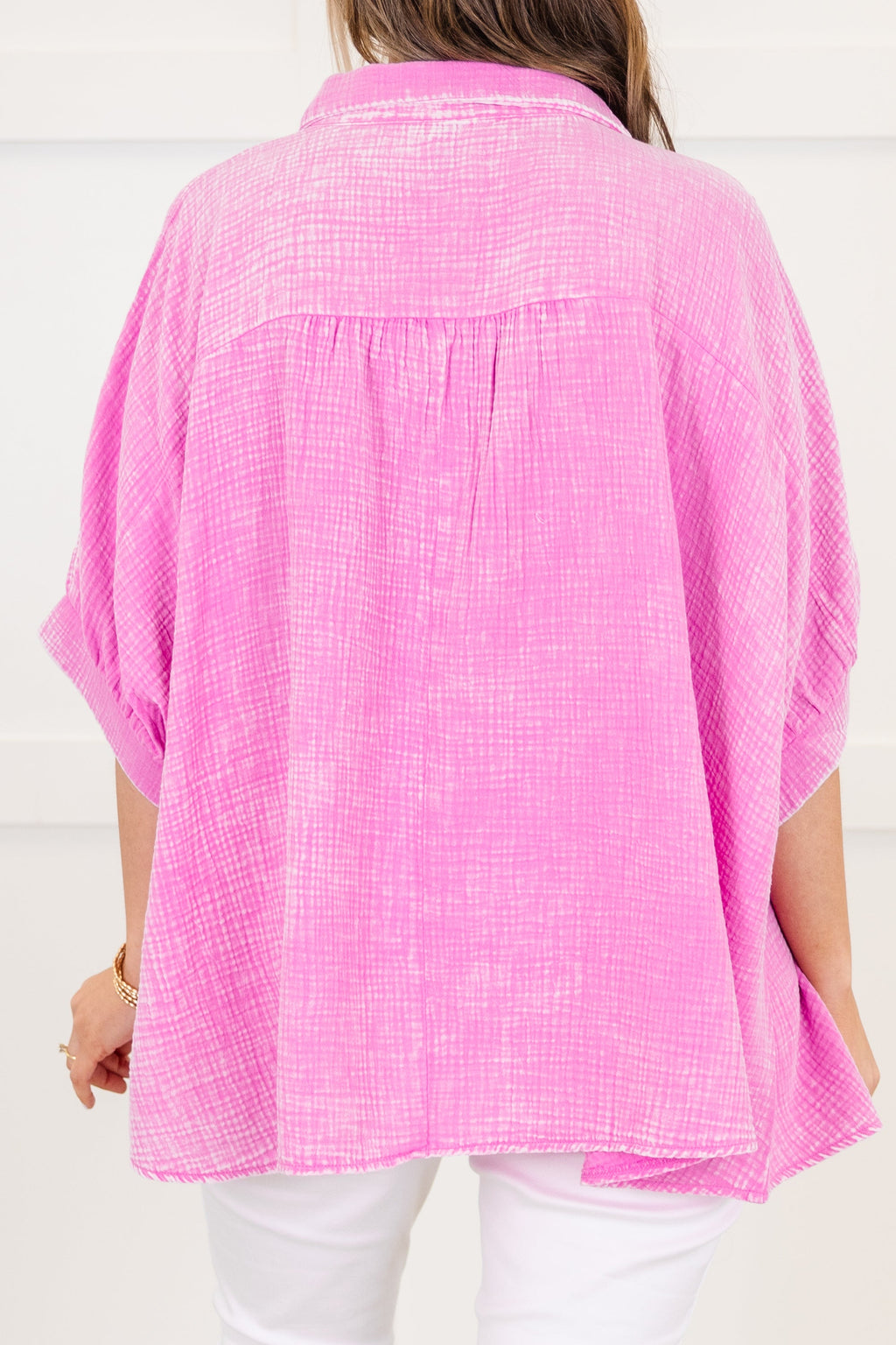 Wistful Weekend Top, Bright Mauve
