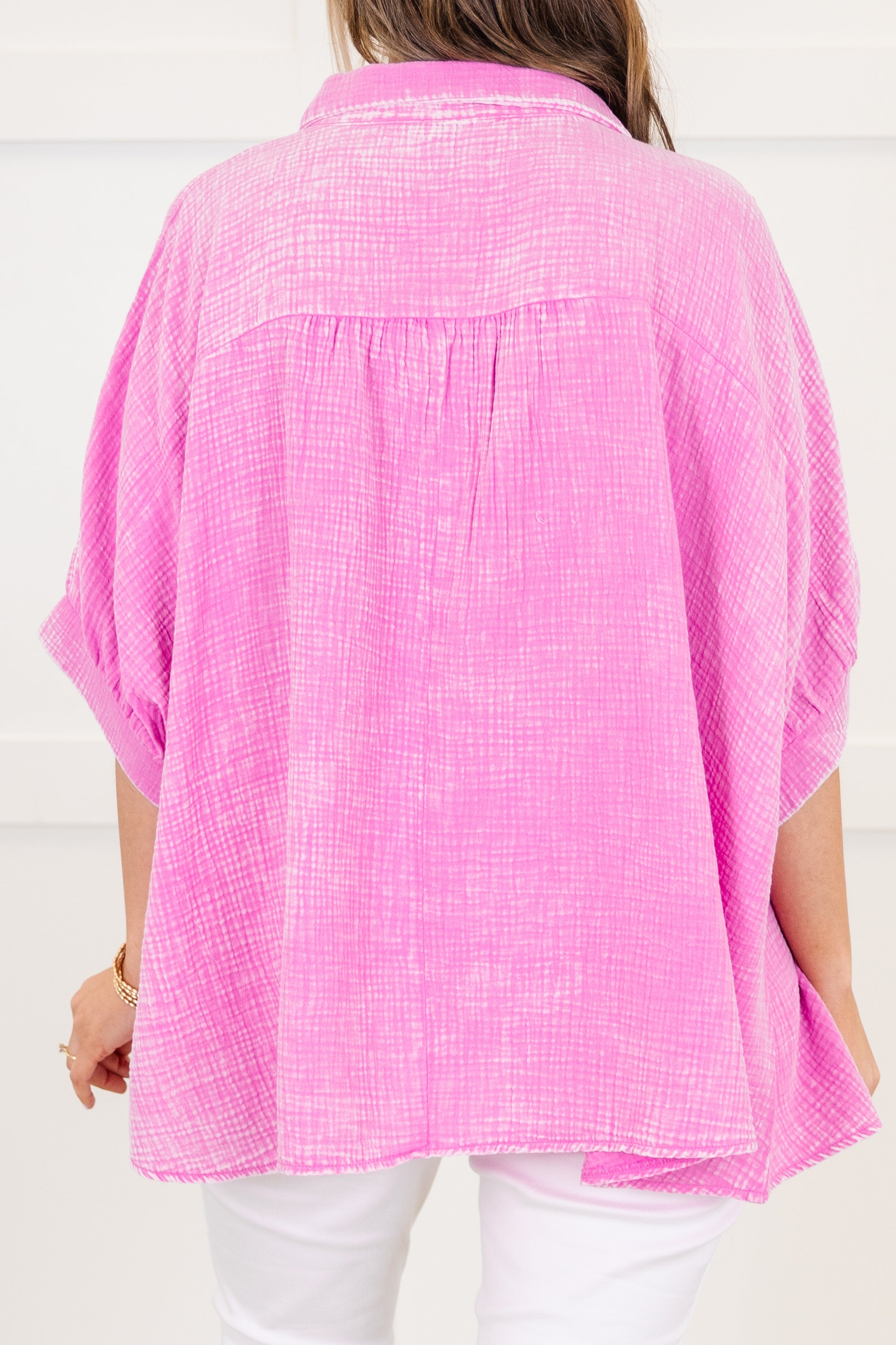 Wistful Weekend Top, Bright Mauve