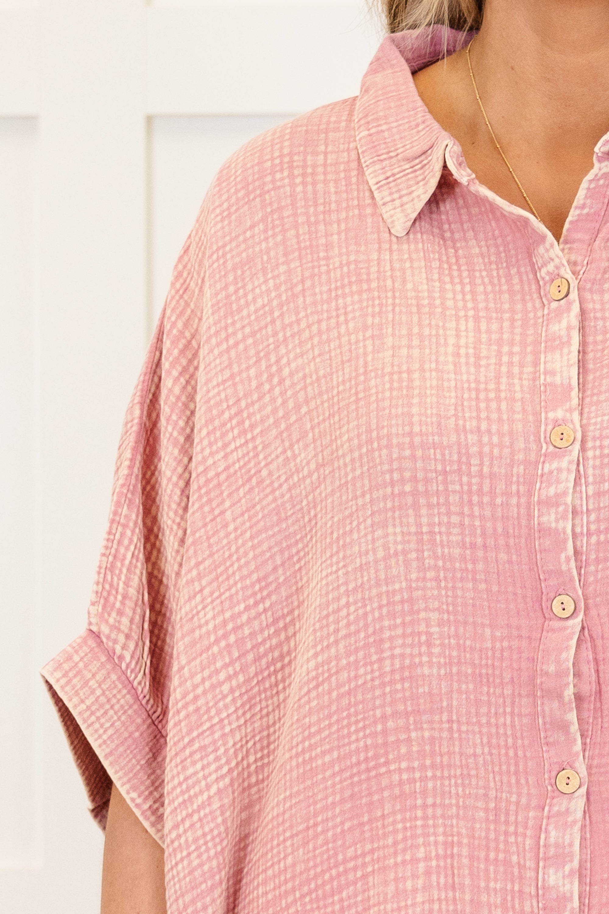 Wistful Weekend Top, Light Rose
