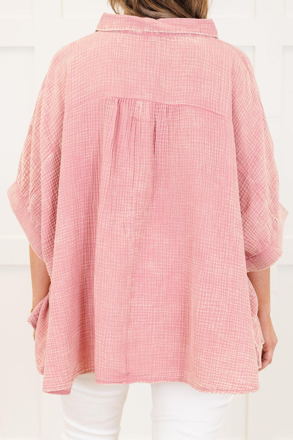 Wistful Weekend Top, Light Rose