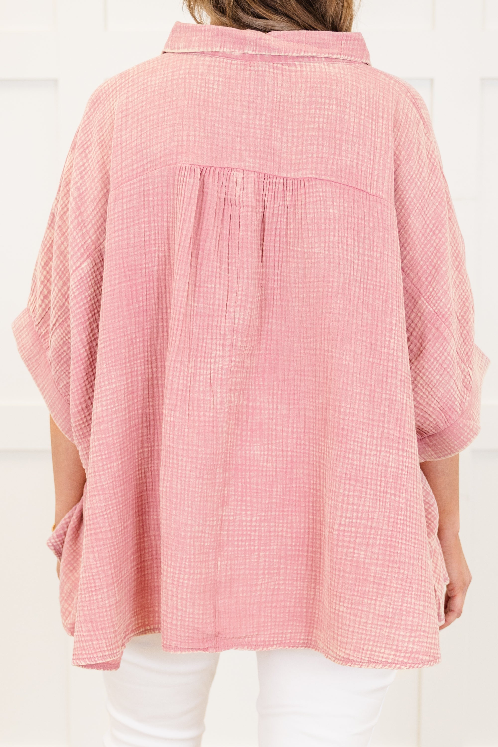 Wistful Weekend Top, Light Rose