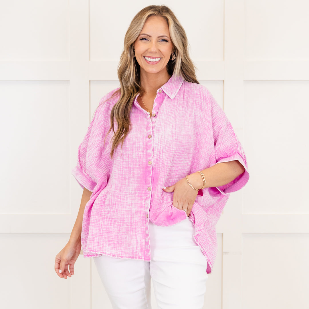 Wistful Weekend Top, Mauve