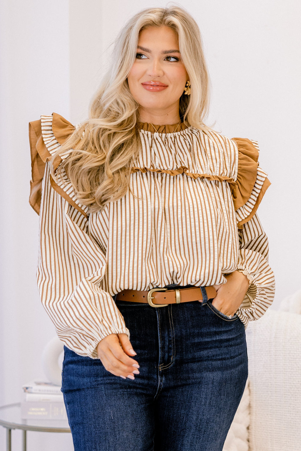 With My Love Top, Brown