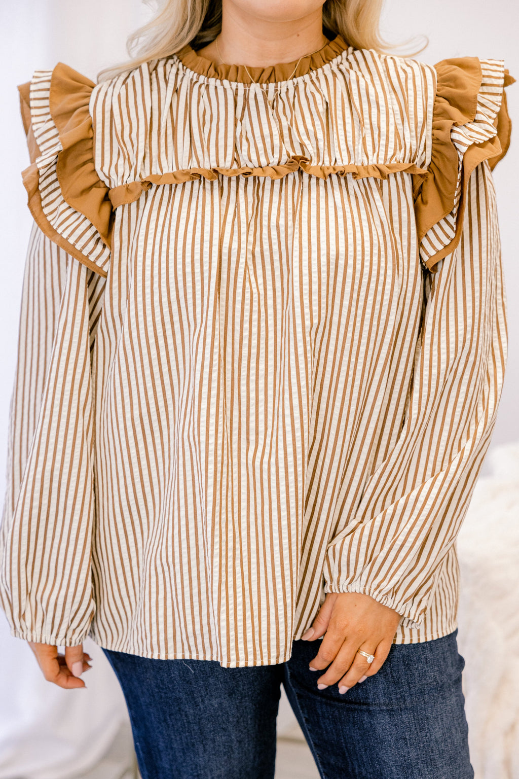 With My Love Top, Brown