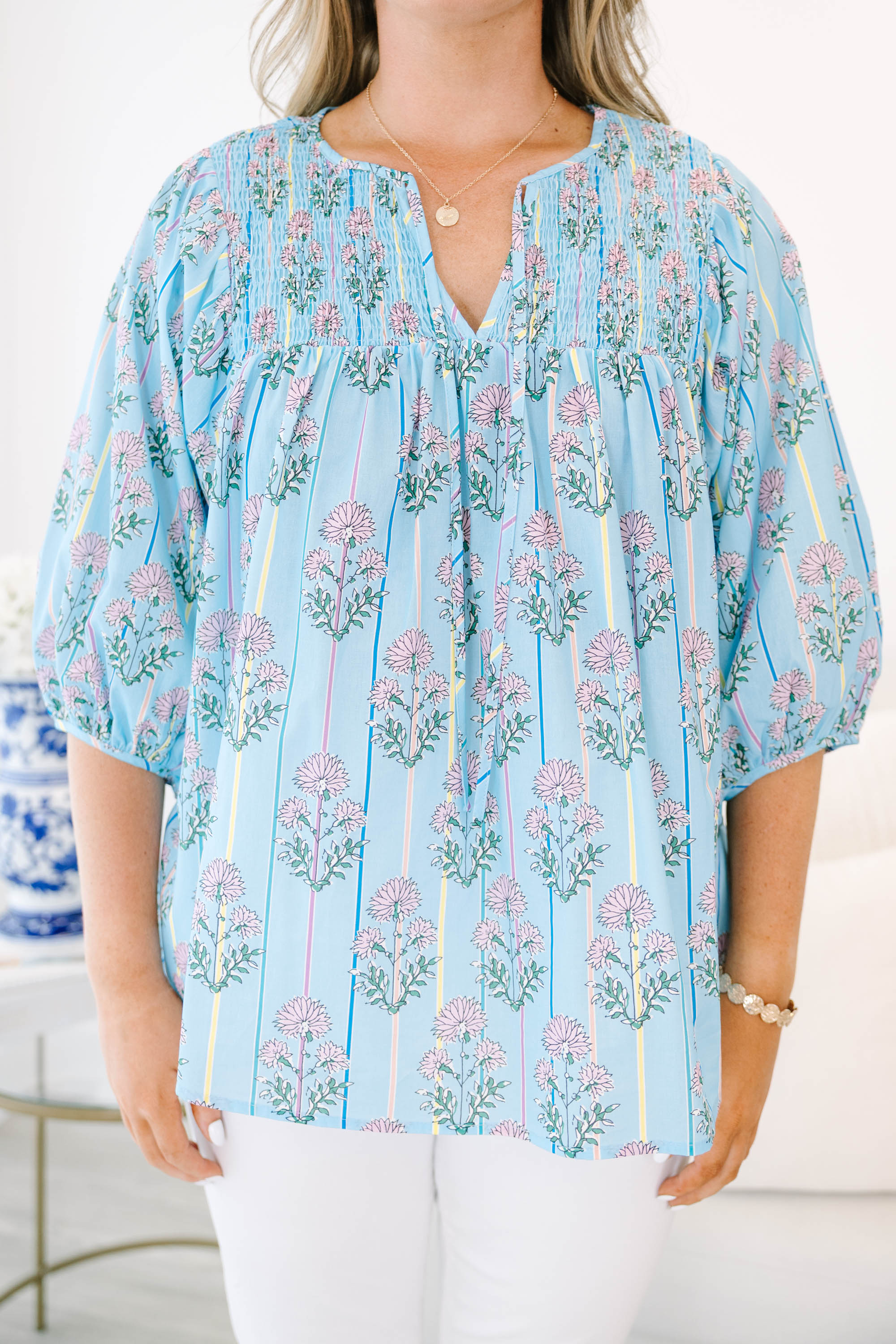 With The Flow Top, Blue
