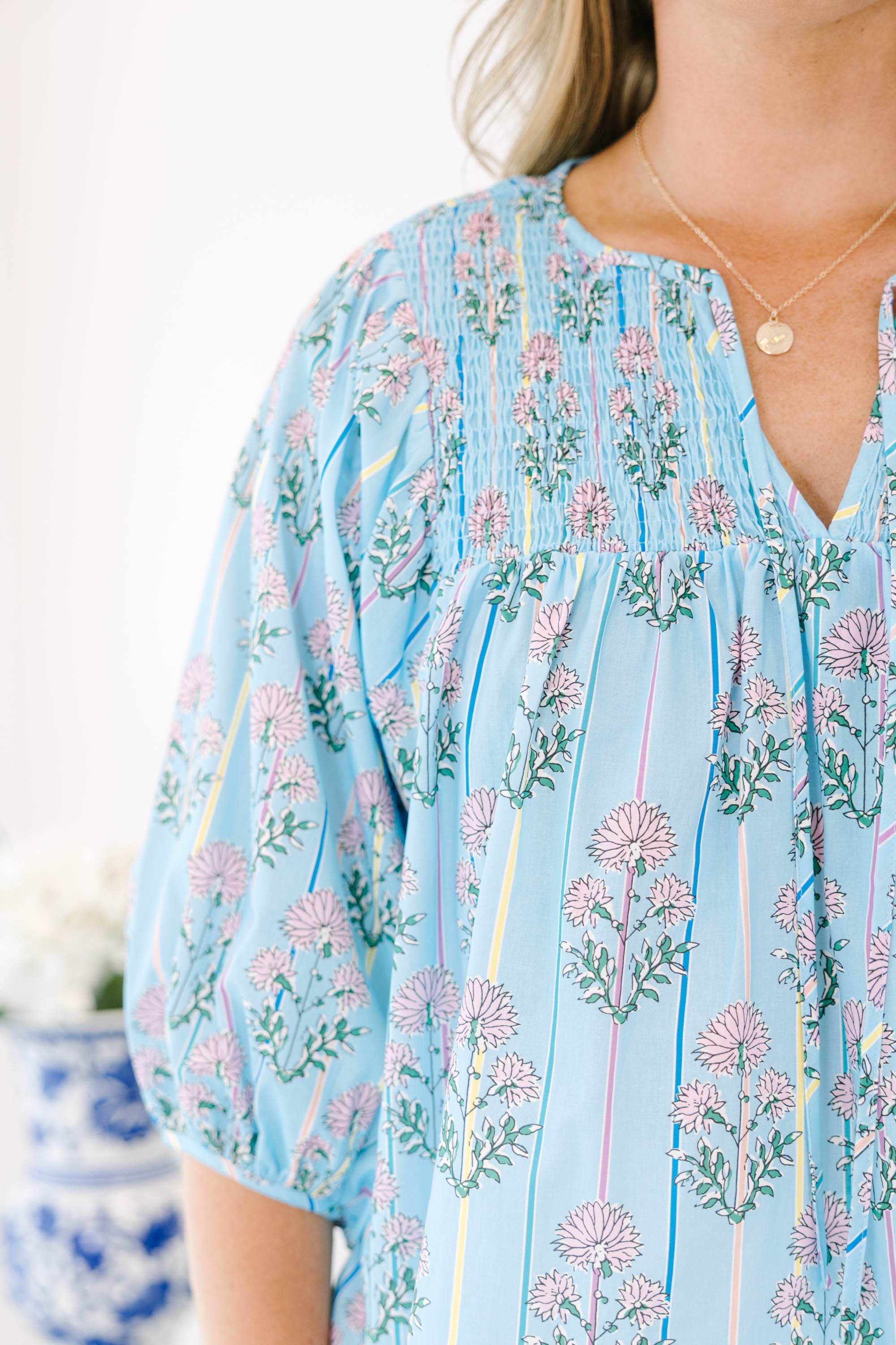 With The Flow Top, Blue
