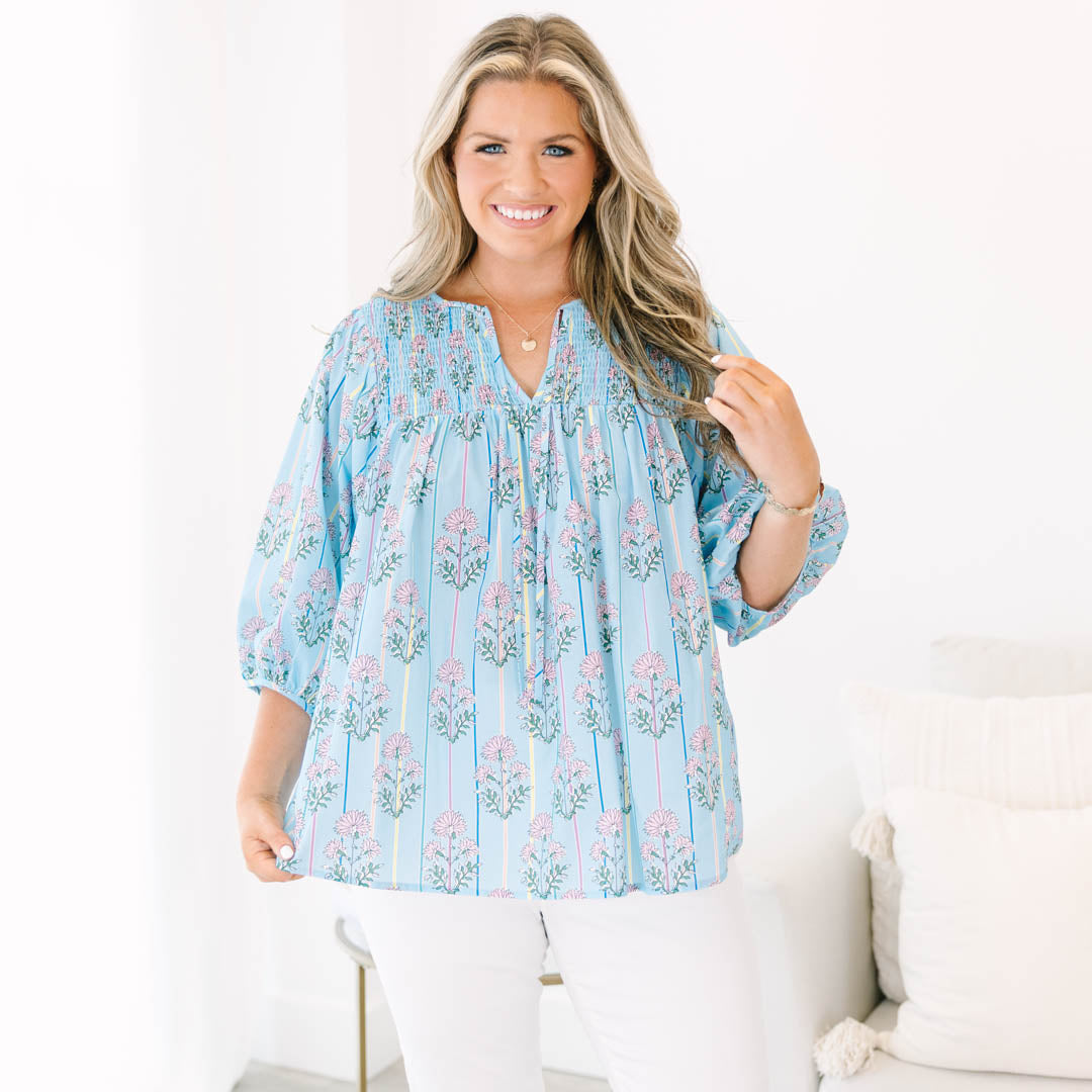 With The Flow Top, Blue
