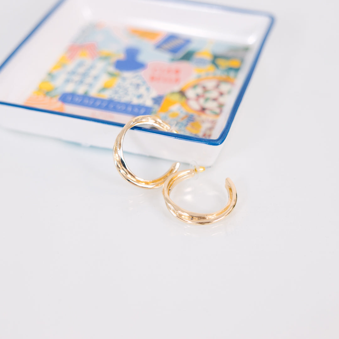 With You Always Earrings, Gold