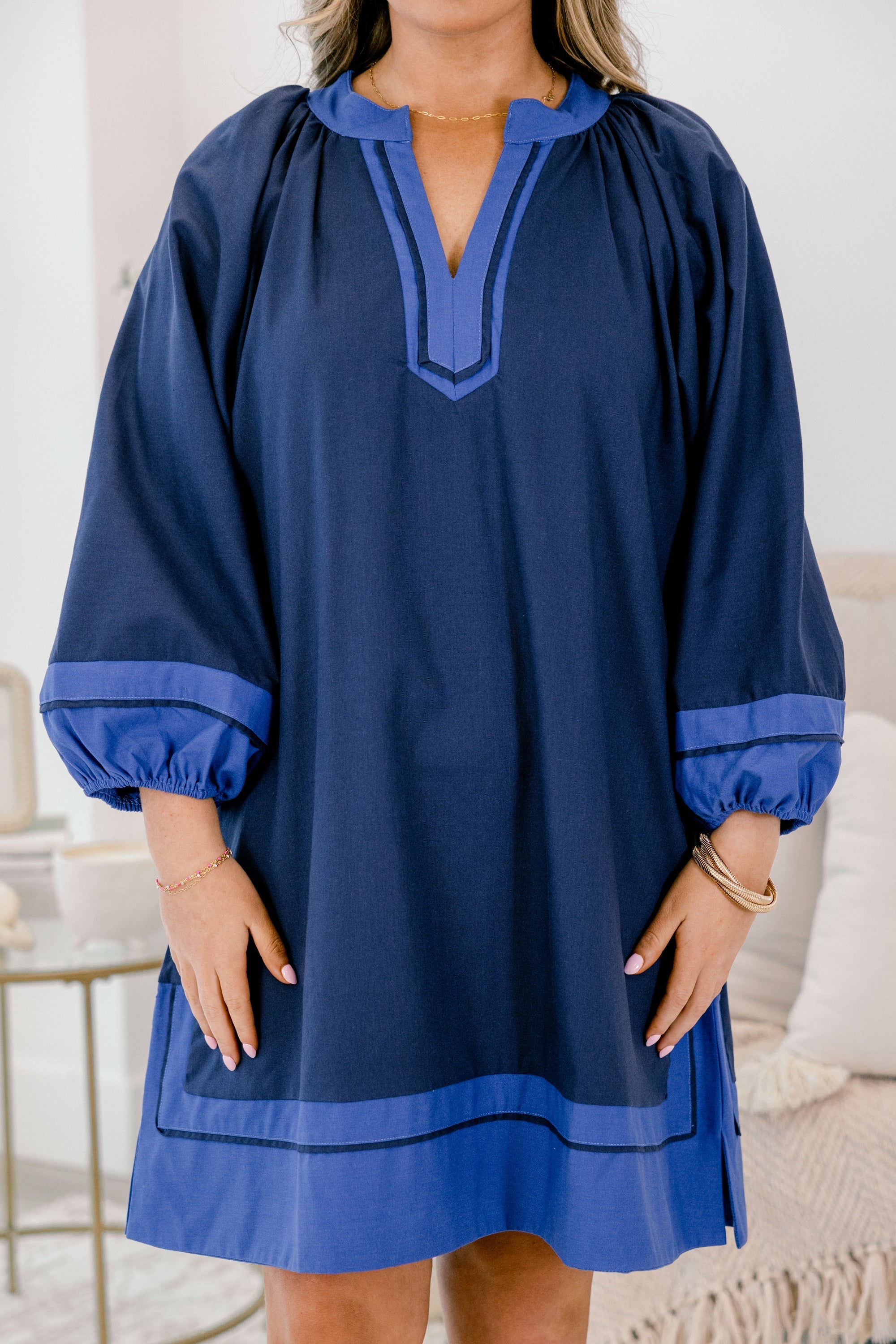 Without Thinking Dress, Navy