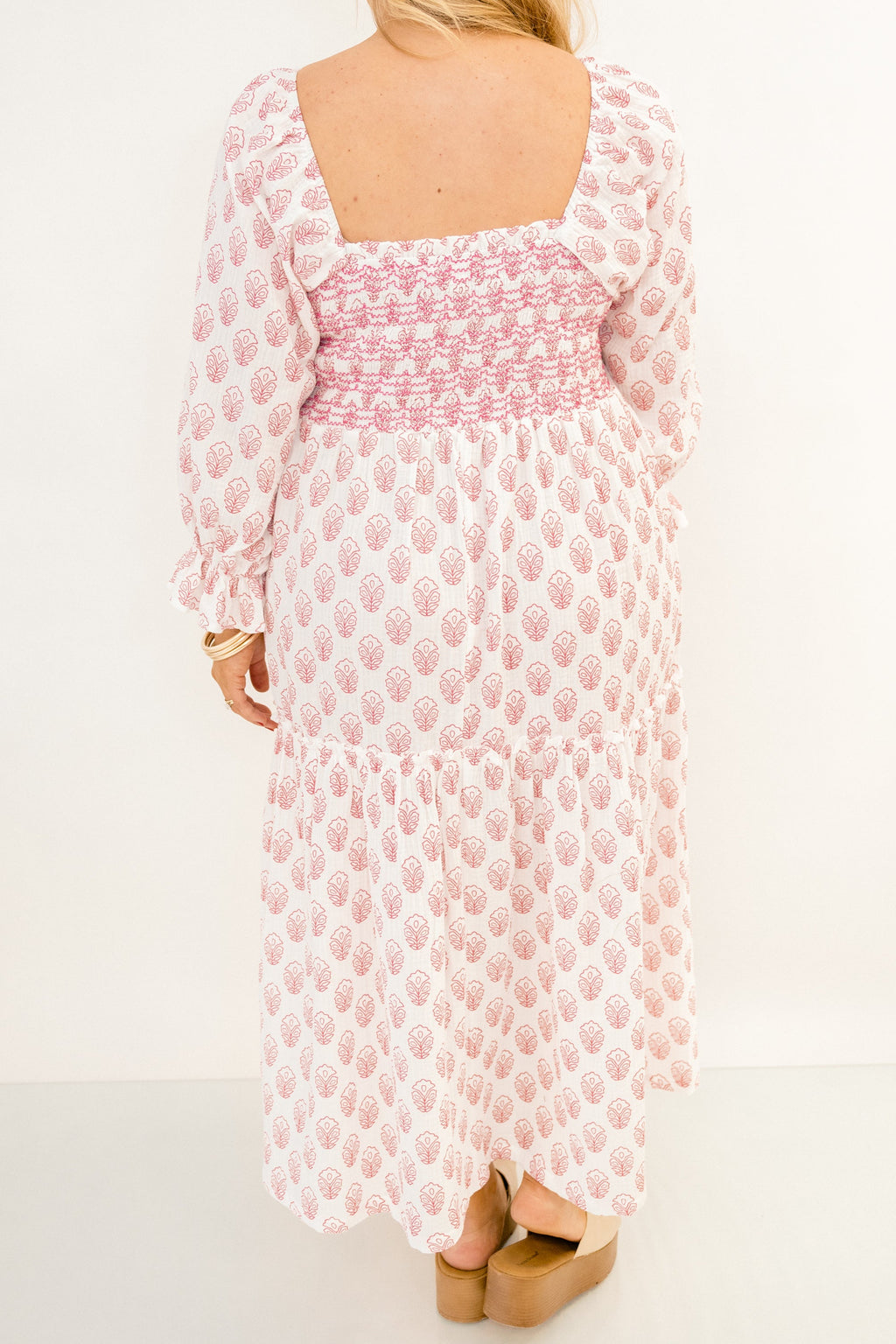 Wonderful Wildflower Dress, Cream Pink