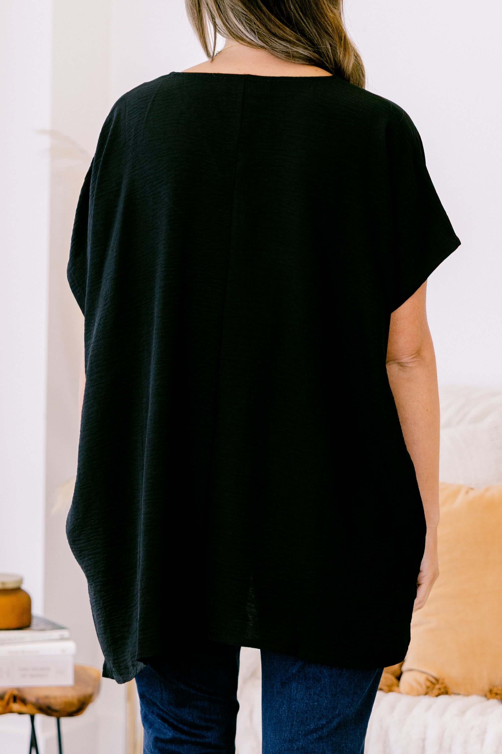 Wondering About You Top, Black
