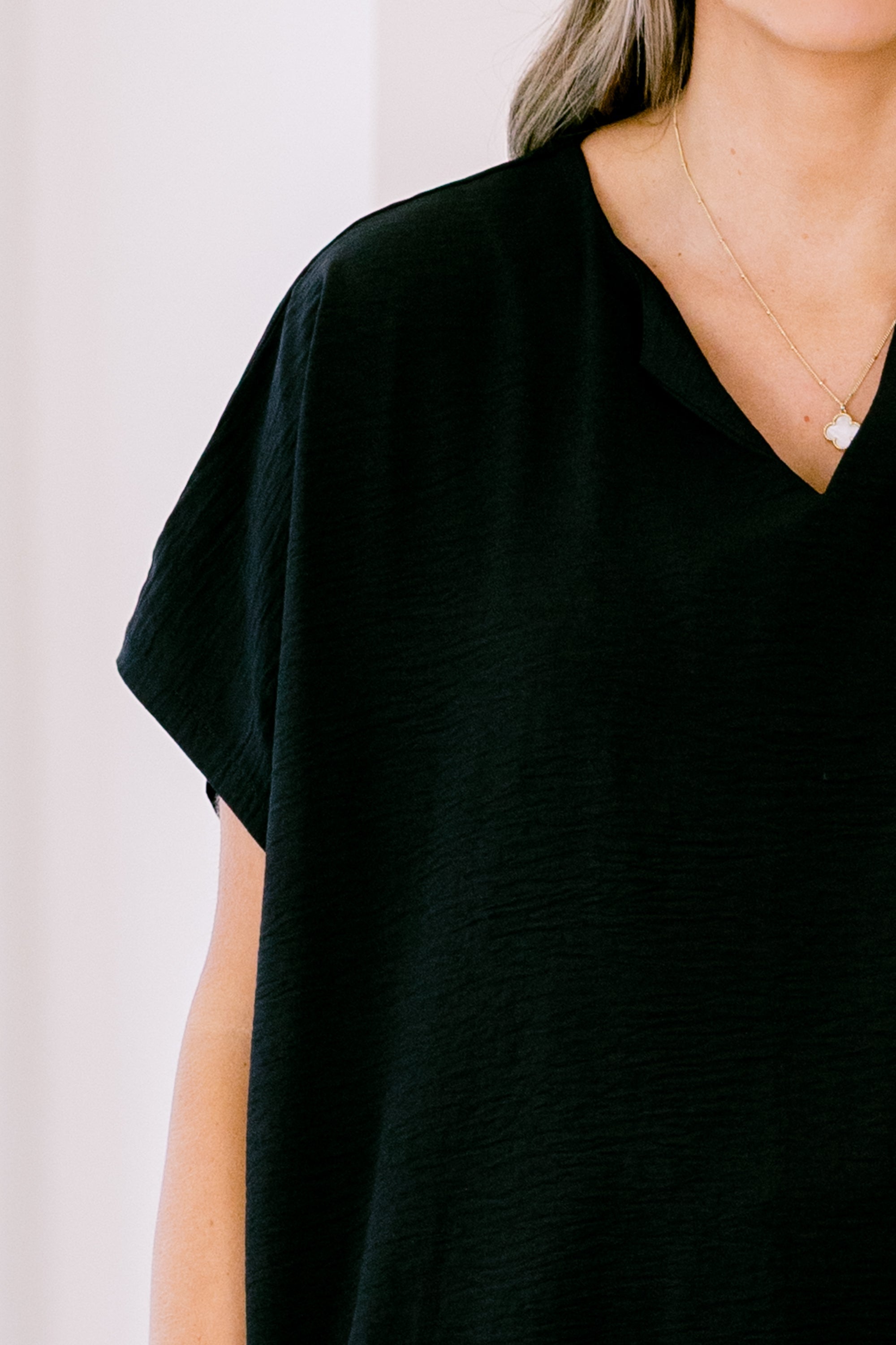 Wondering About You Top, Black