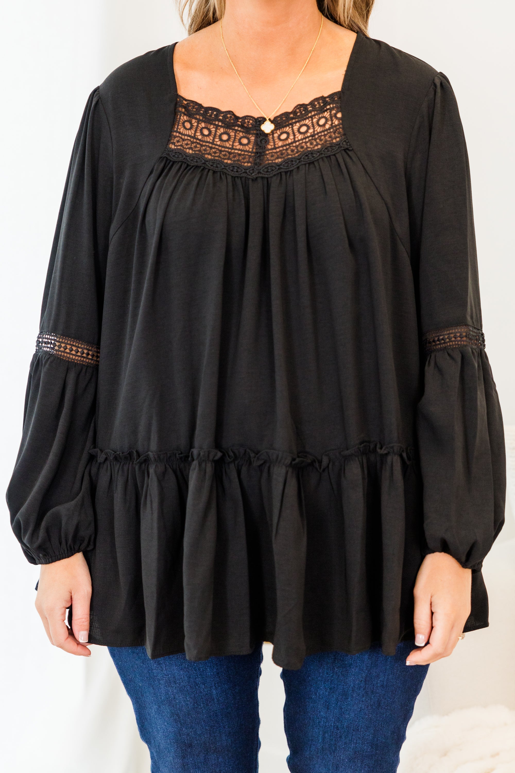 Words Of Affirmation Top, Black