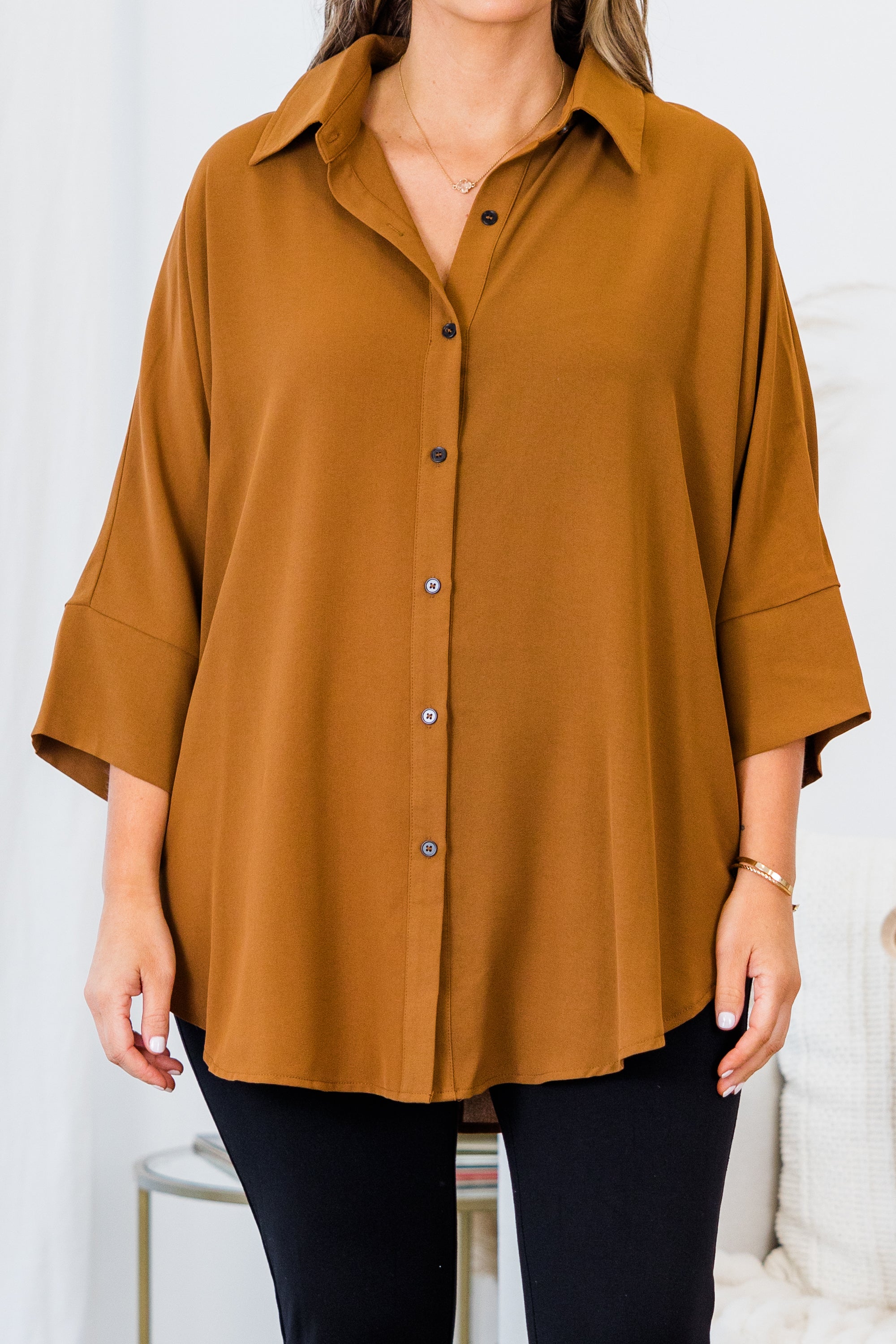 Working Babe Top, Brown