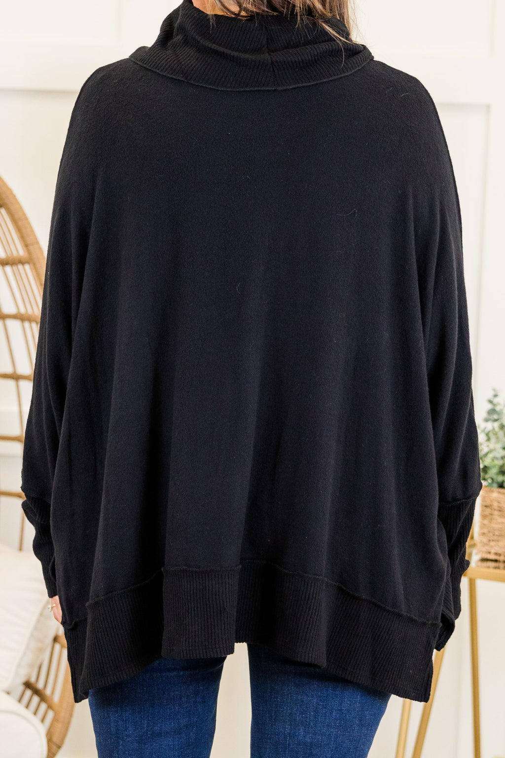 Working Late Top, Black