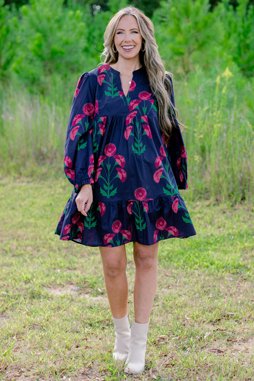 Works For Me Dress, Navy