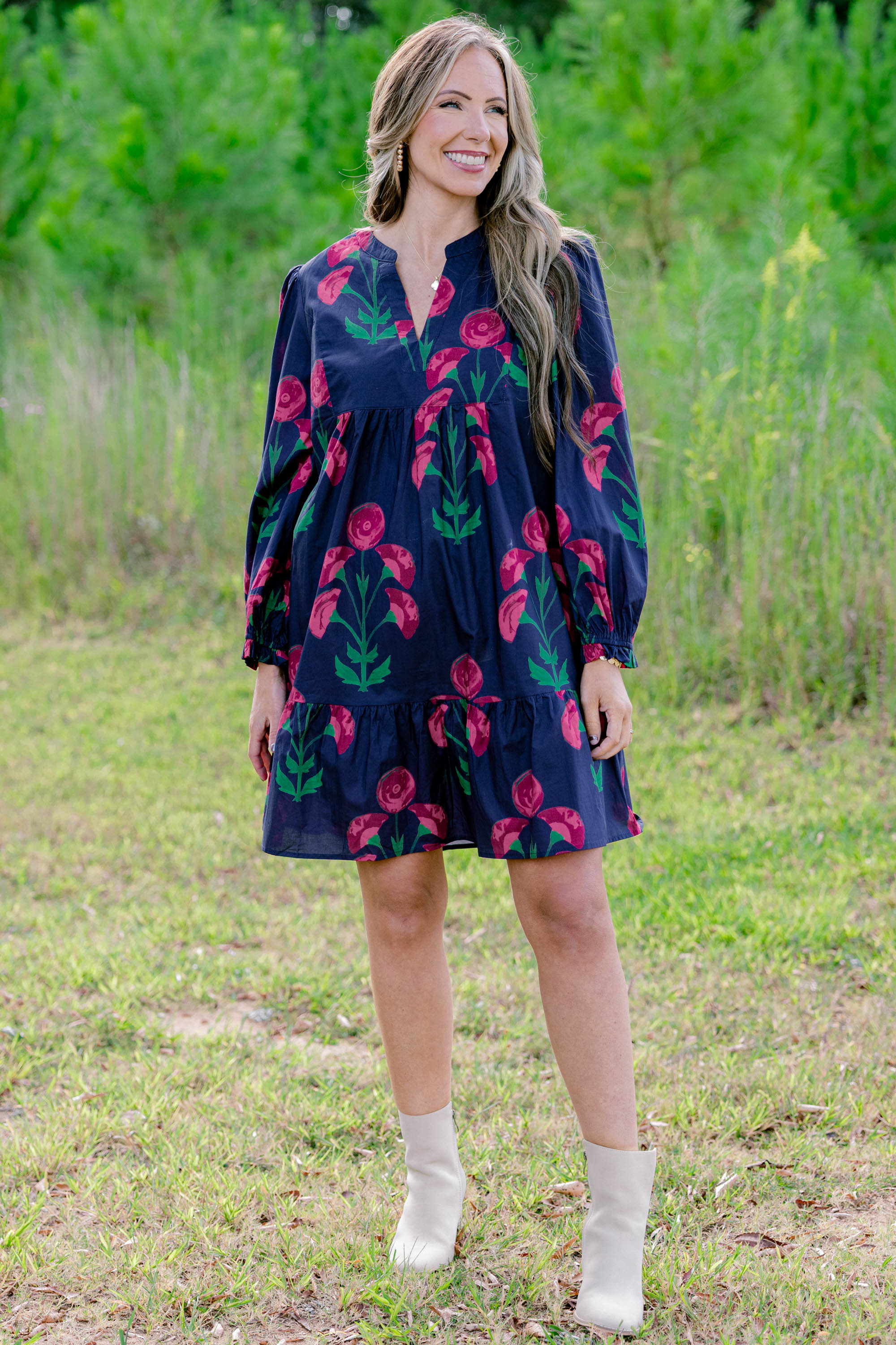 Works For Me Dress, Navy