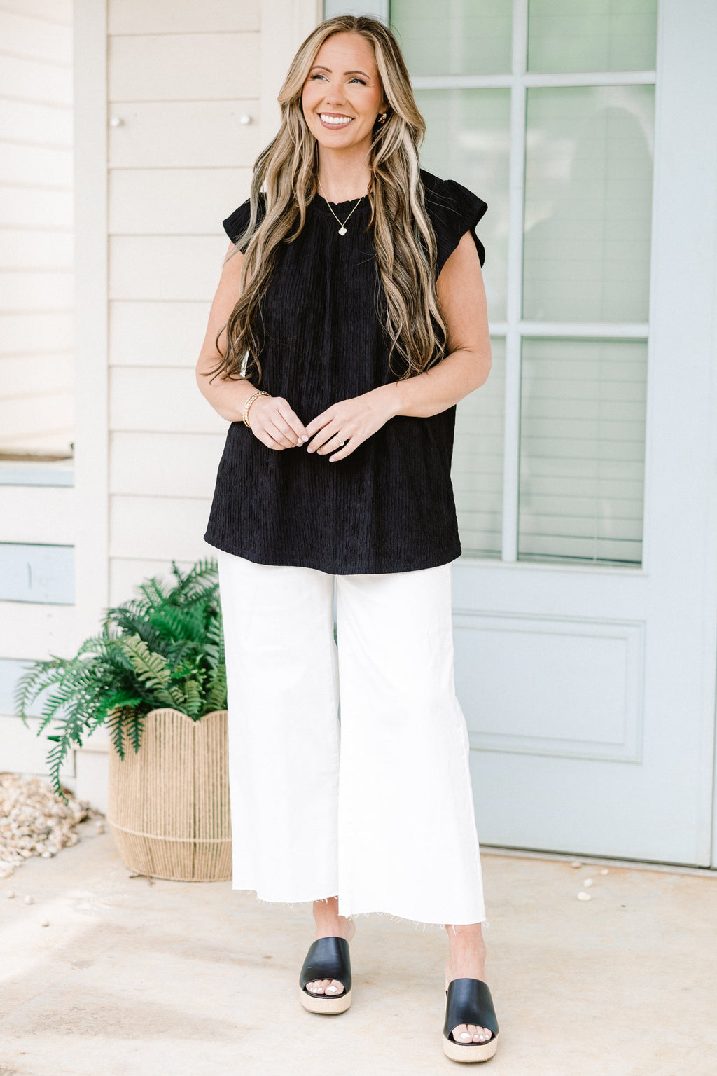 Worth My While Top, Black